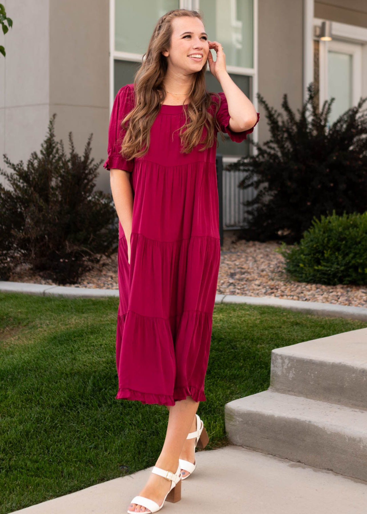 Larina Ruby Red Dress