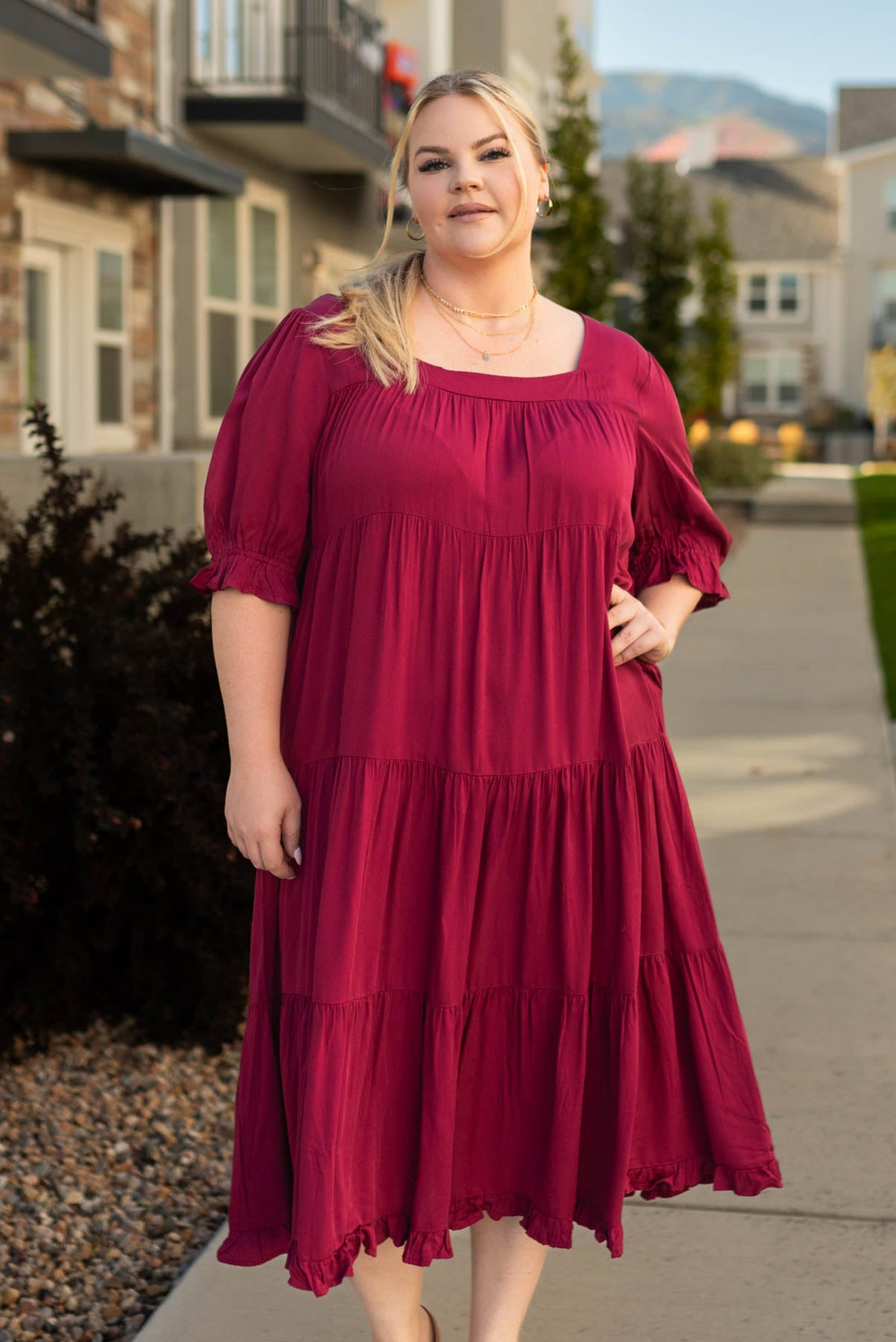 Larina Ruby Red Dress