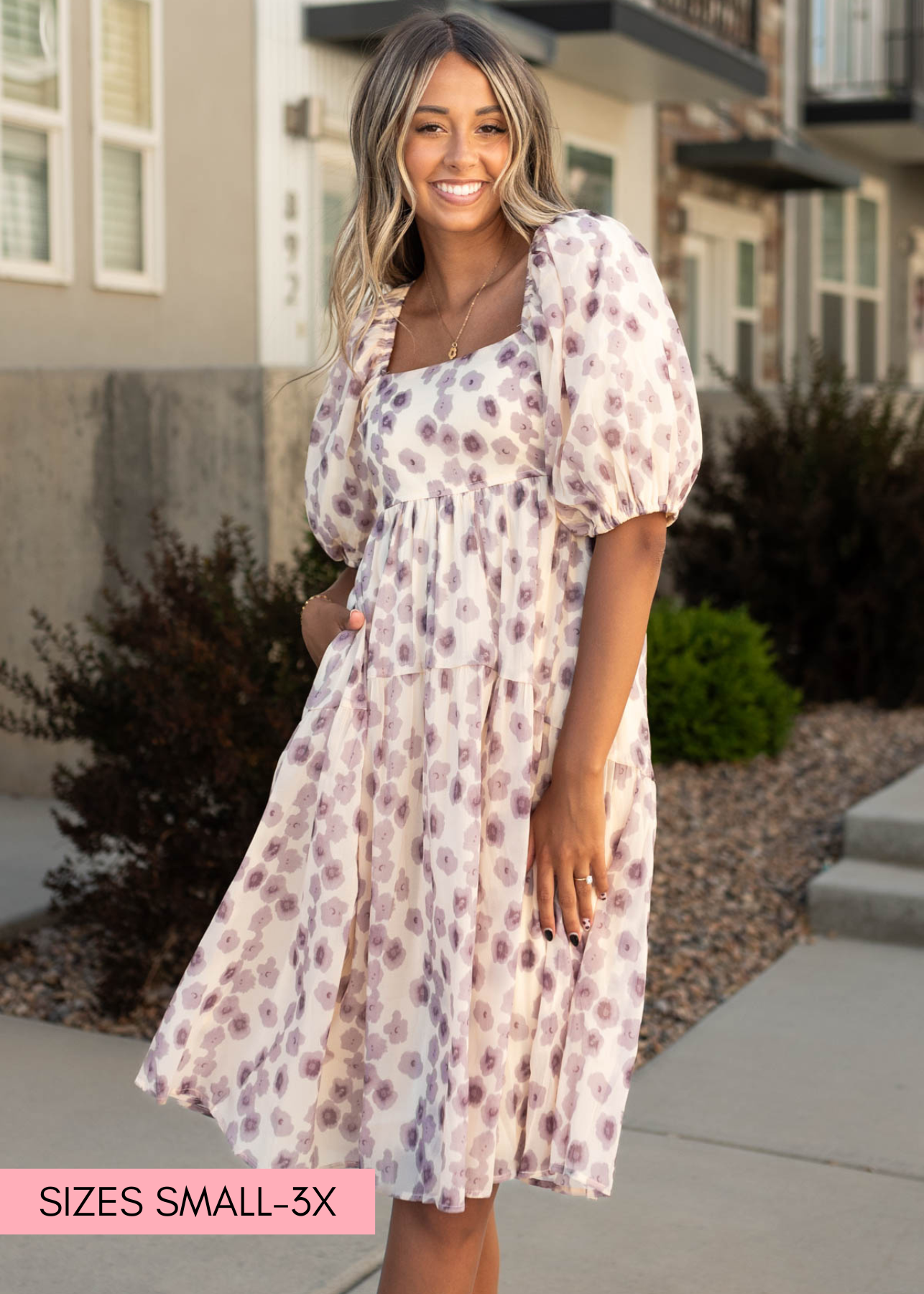 Laurette Lavender Dress
