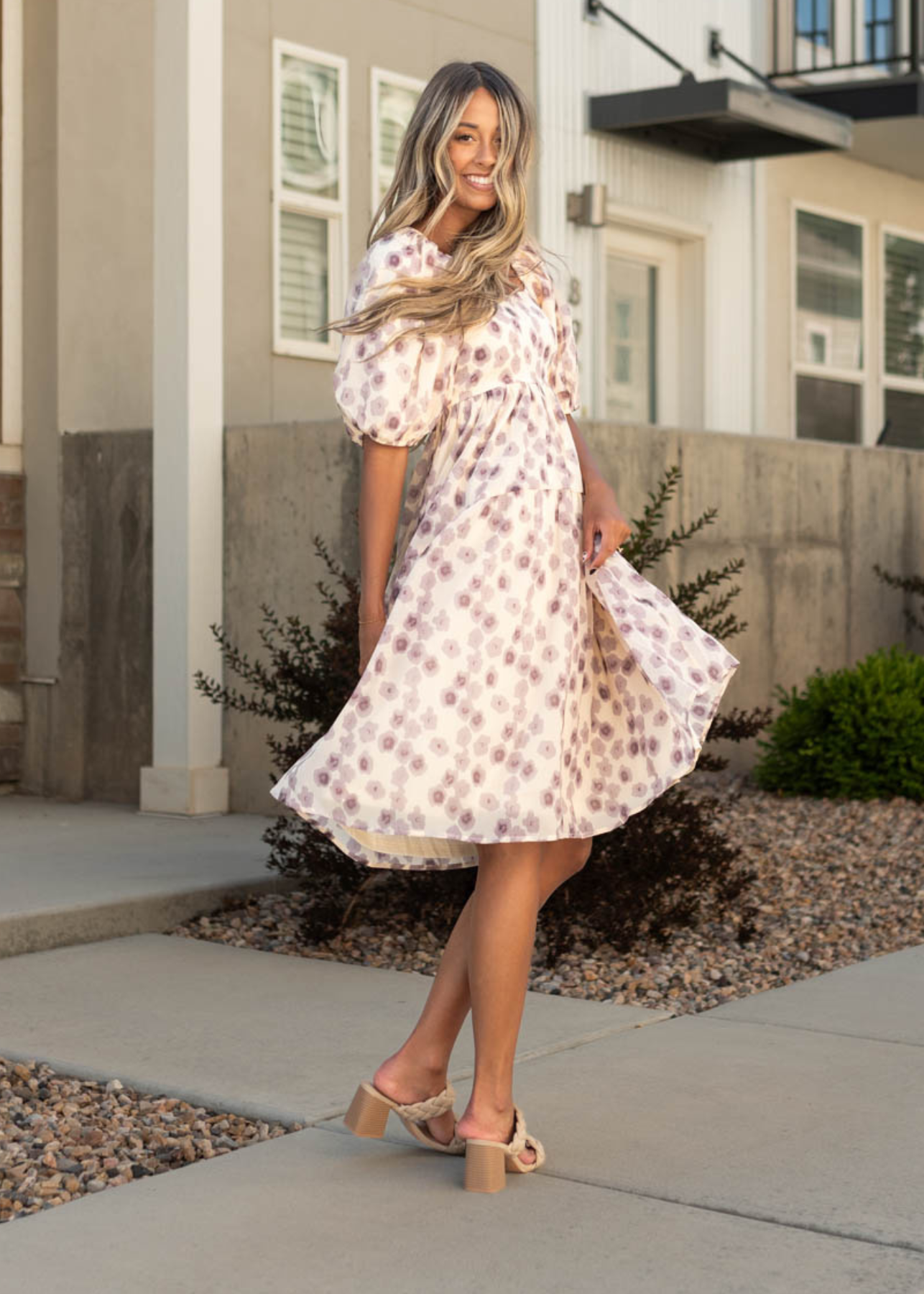 Laurette Lavender Dress