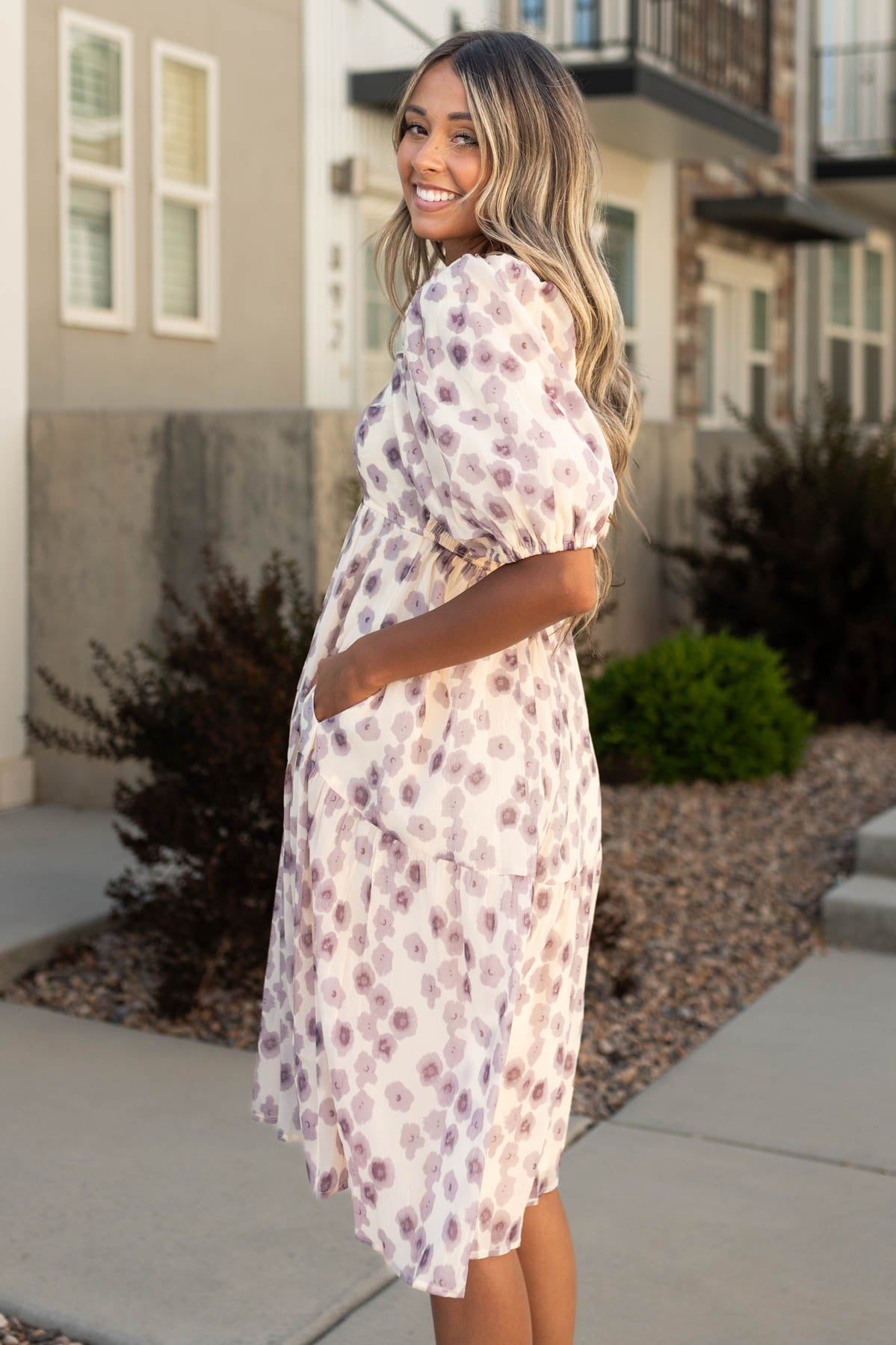 Laurette Lavender Dress