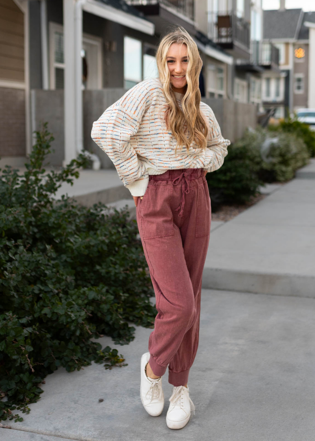 Lia Faded Plum Jogger