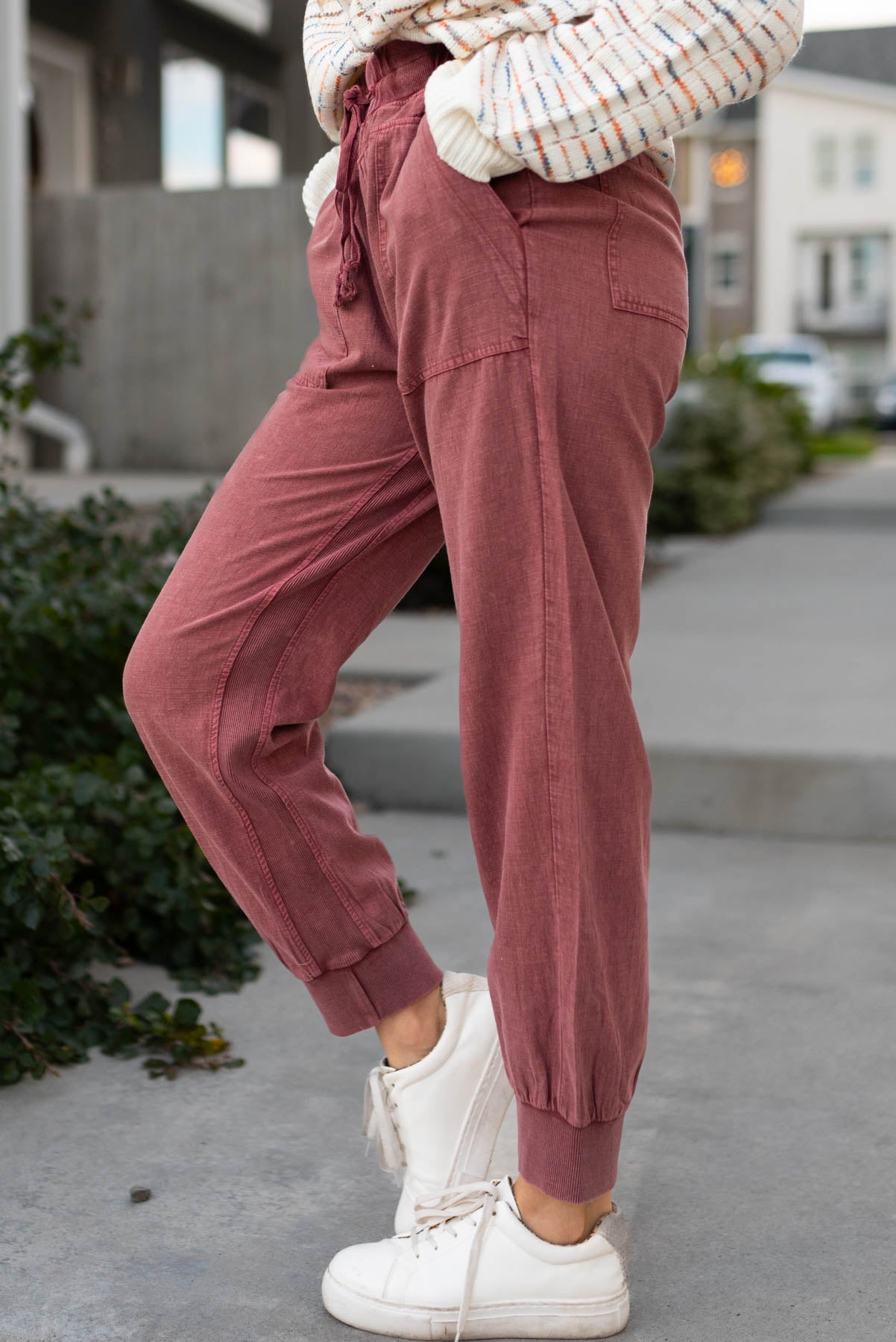 Lia Faded Plum Jogger