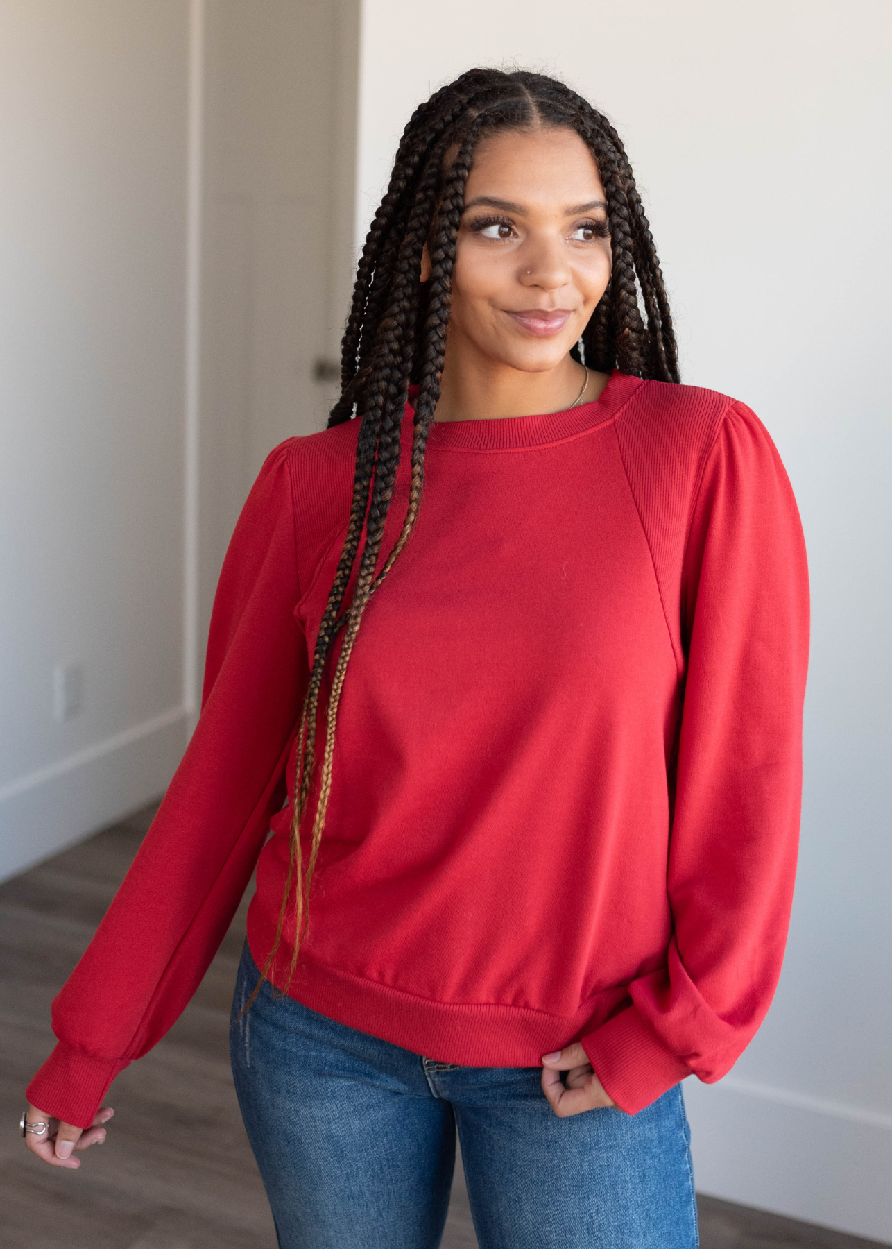 Lisa Red Pullover