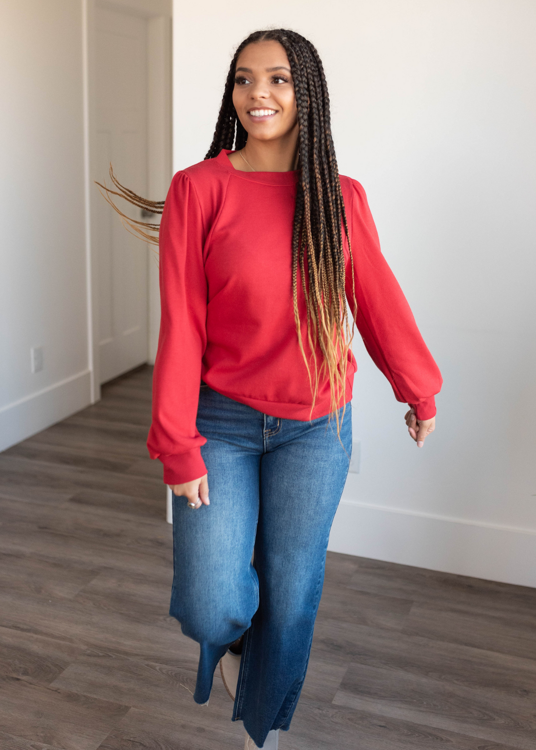 Lisa Red Pullover