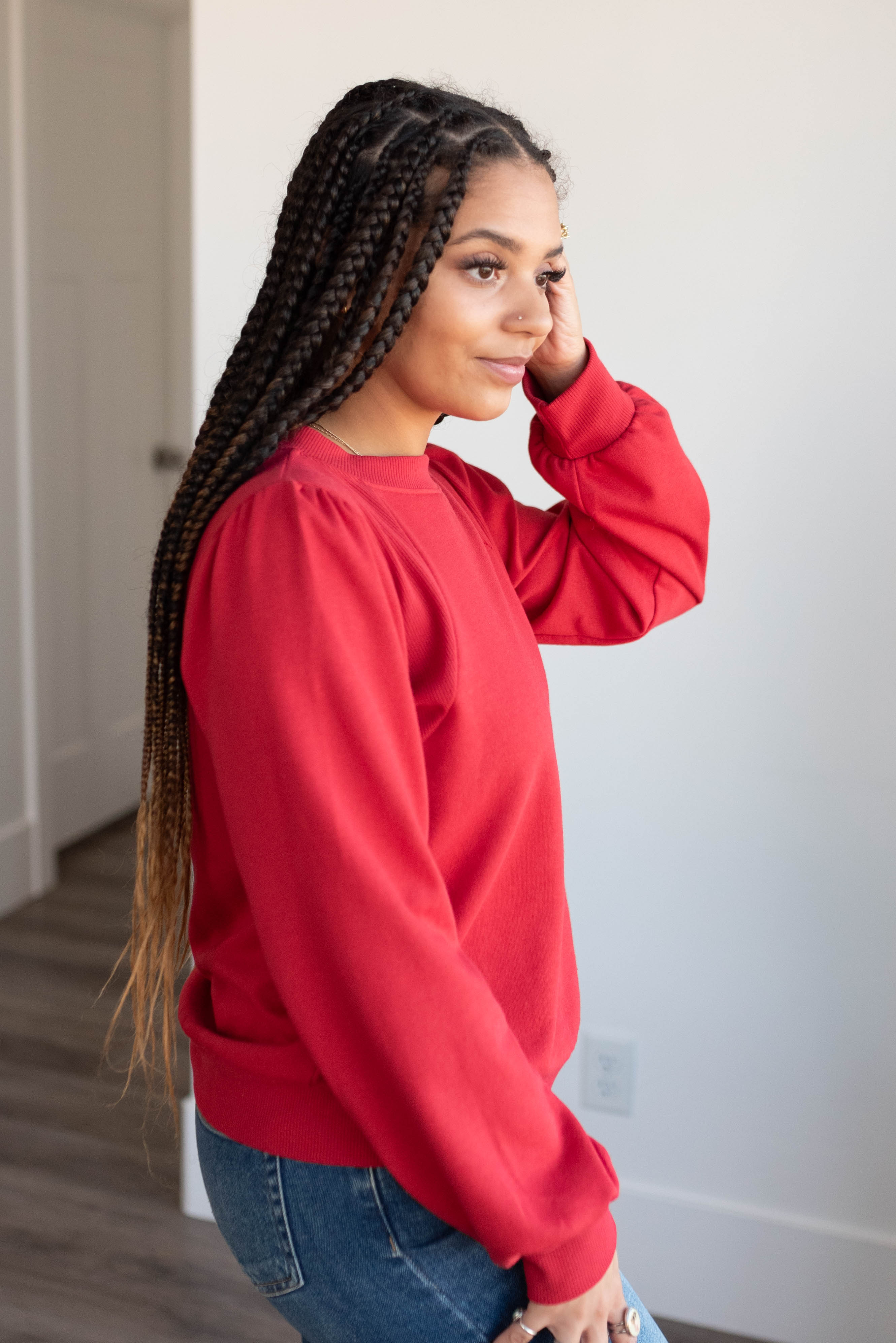 Lisa Red Pullover