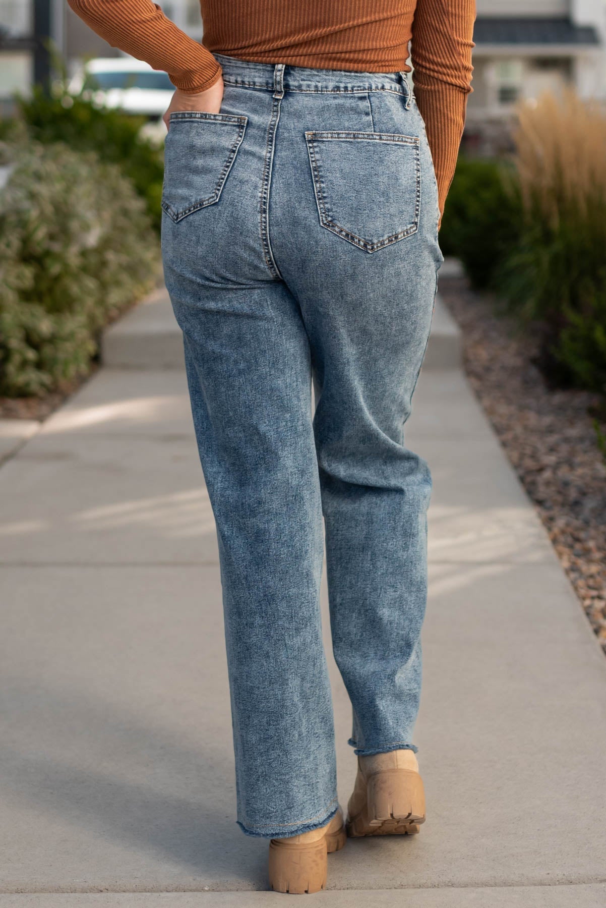 Lora Washed Wide Leg Pants