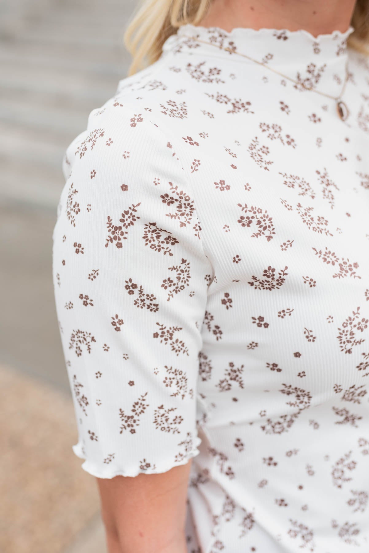 Loren Ivory Floral Top