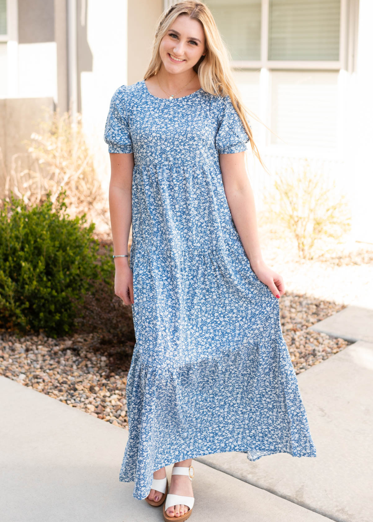 Loretta Navy Floral Dress