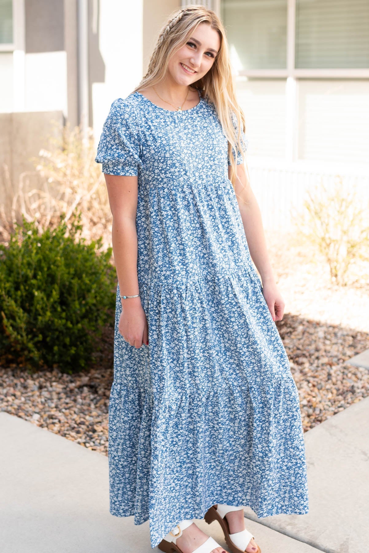 Loretta Navy Floral Dress