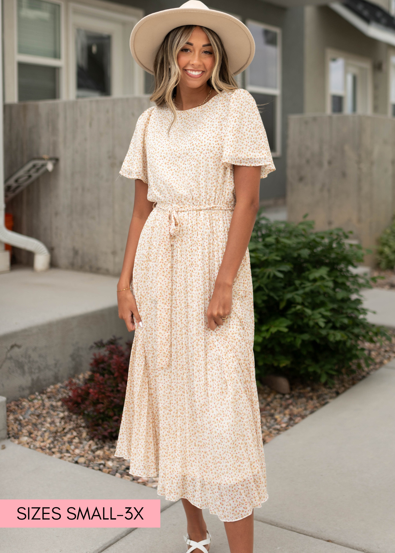 Lyanna Ivory Floral Dress