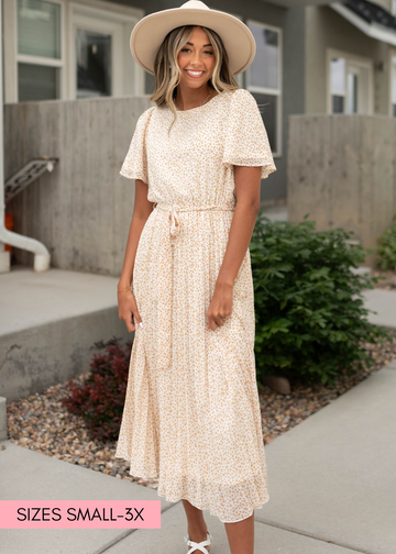 Lyanna Ivory Floral Dress