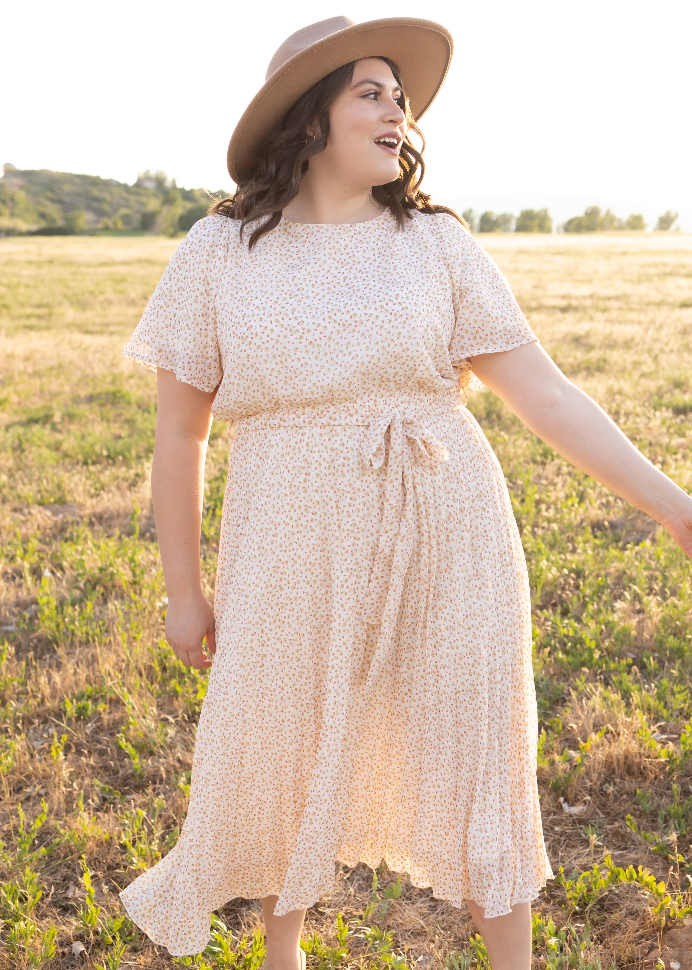 Lyanna Ivory Floral Dress