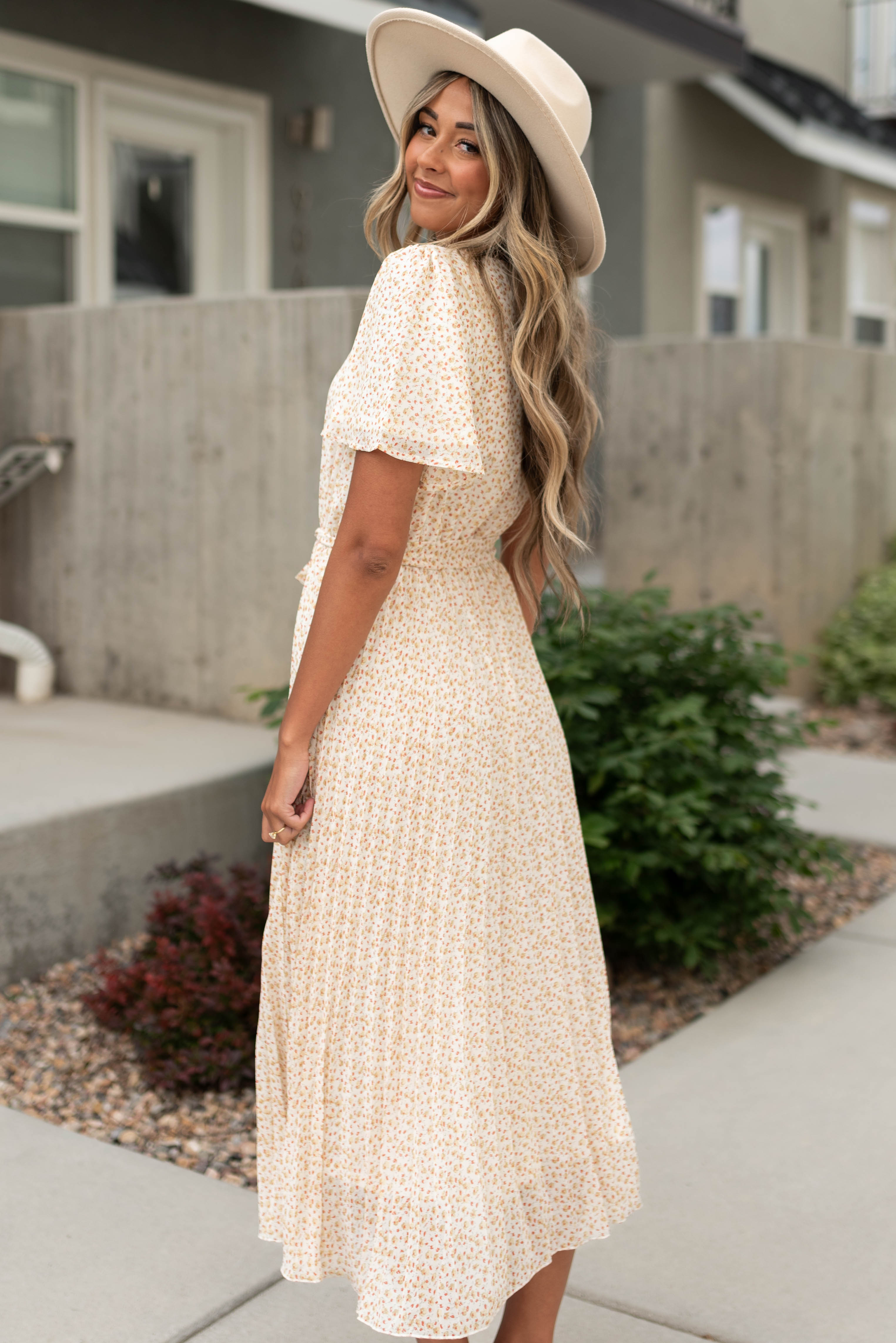 Lyanna Ivory Floral Dress