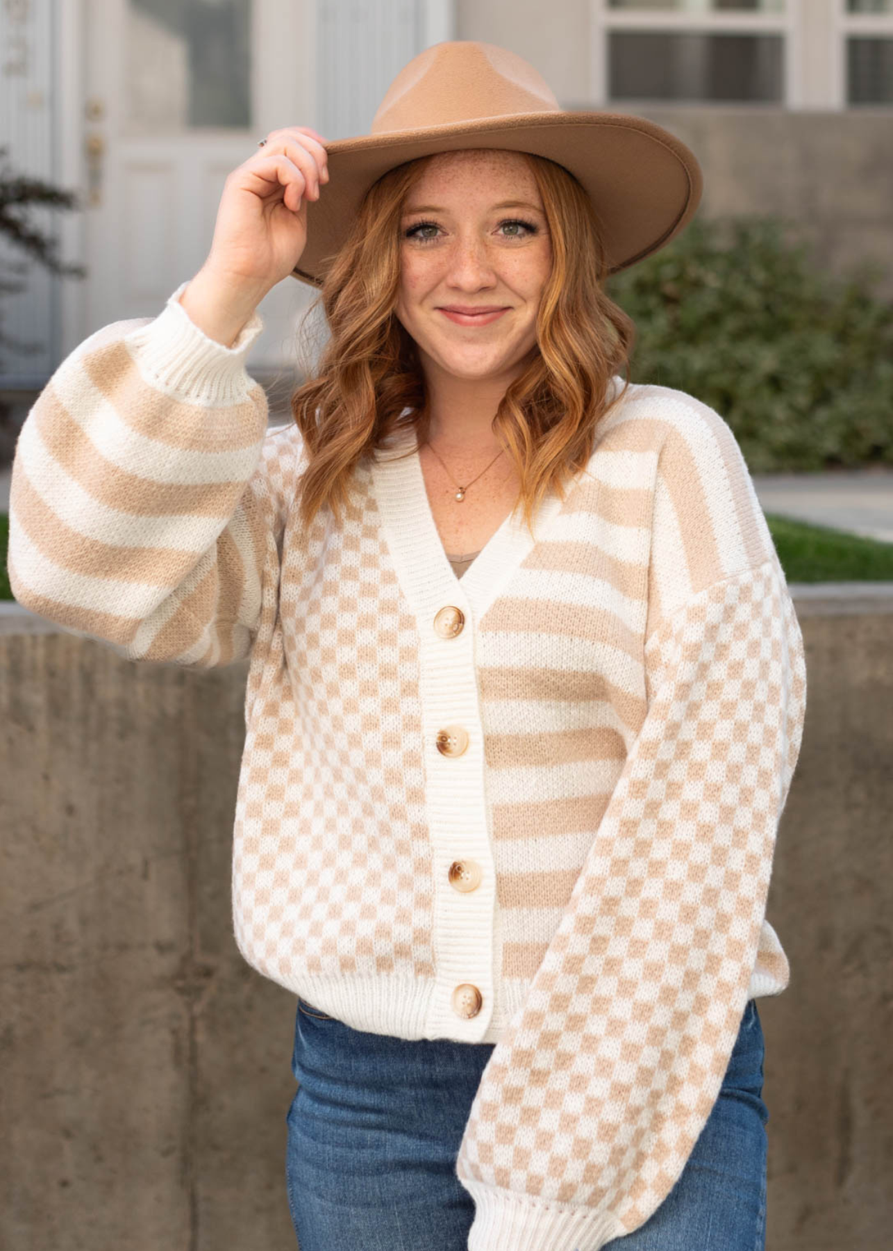 Lyrica Taupe Cardigan