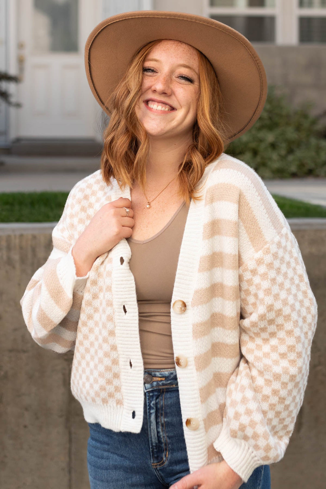 Lyrica Taupe Cardigan