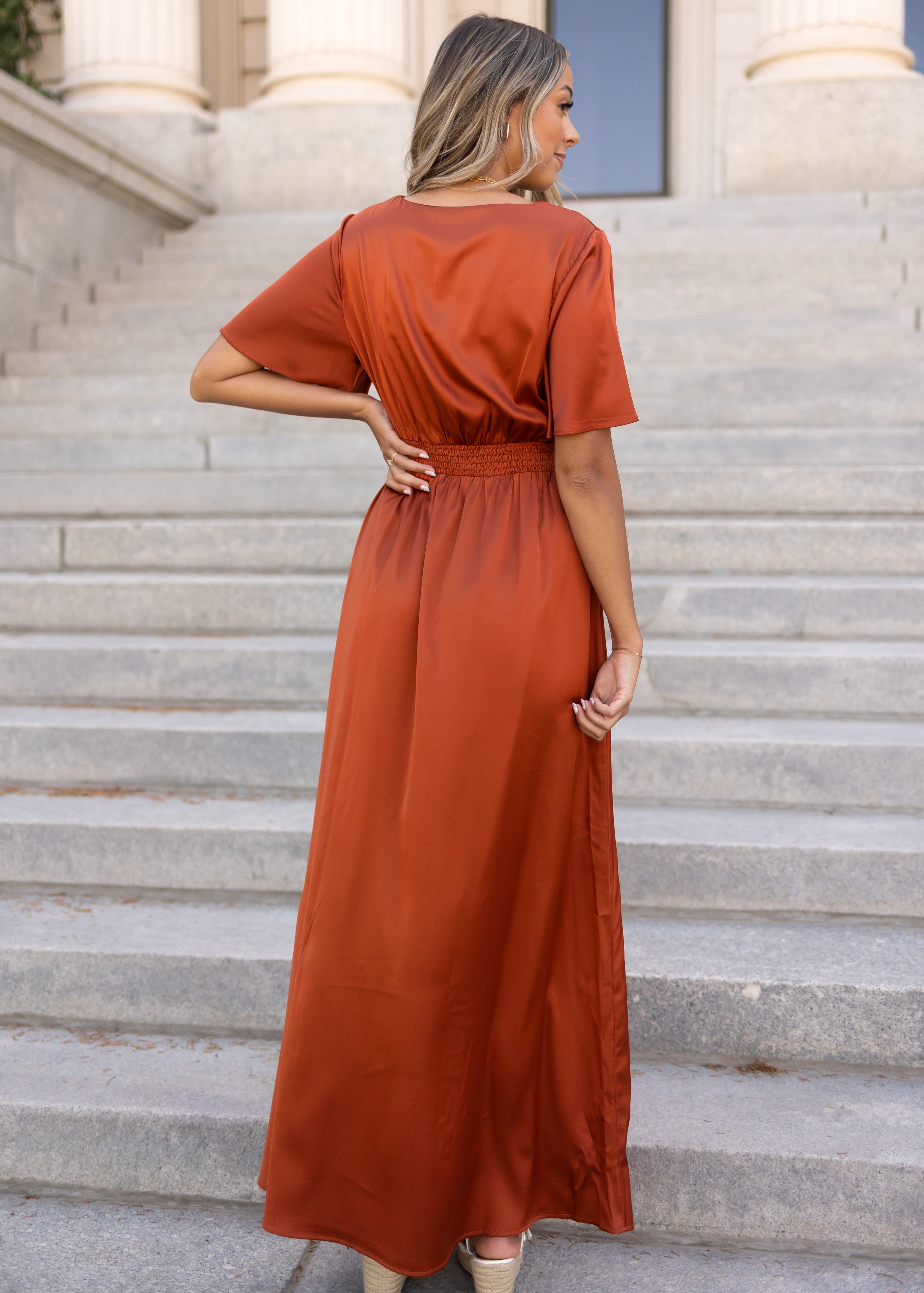 Alissa Rust Dress