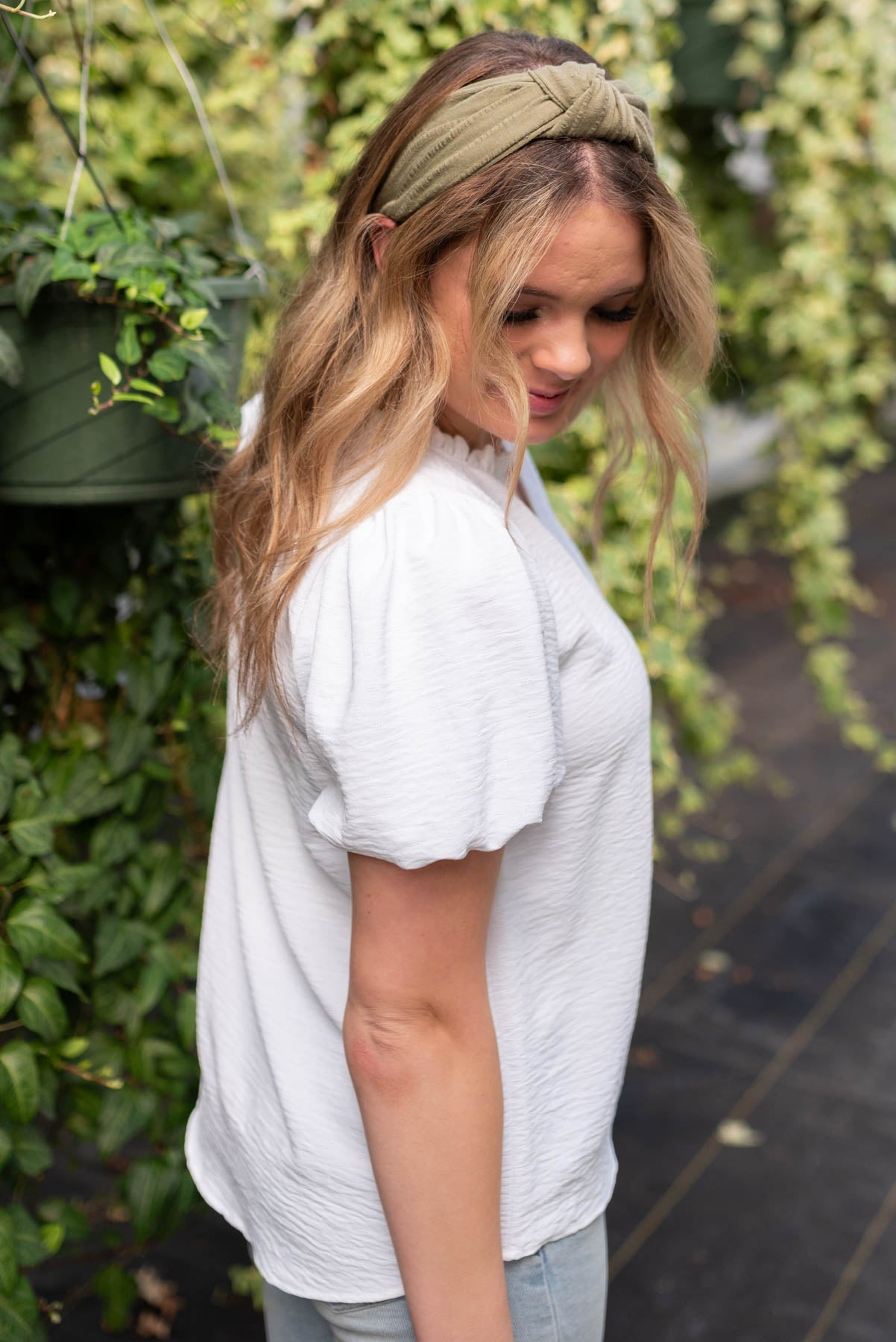 Mabelle White Ruffle Blouse
