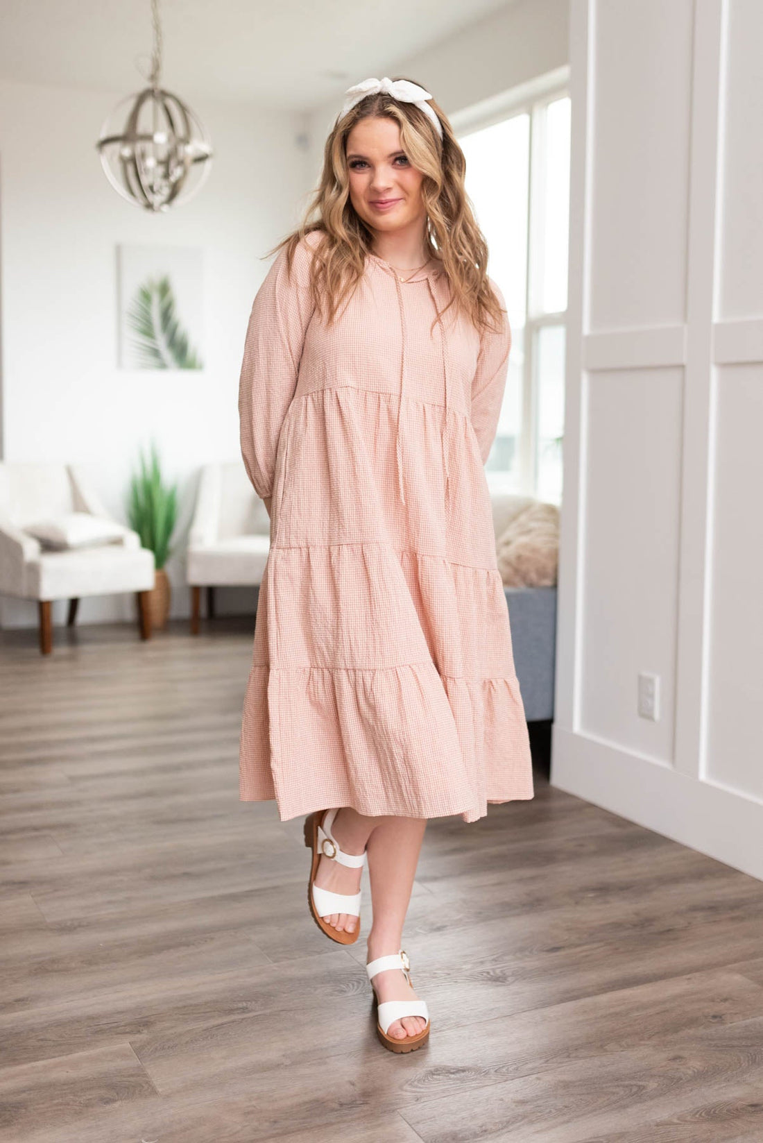 Maizie Blush Tiered Dress