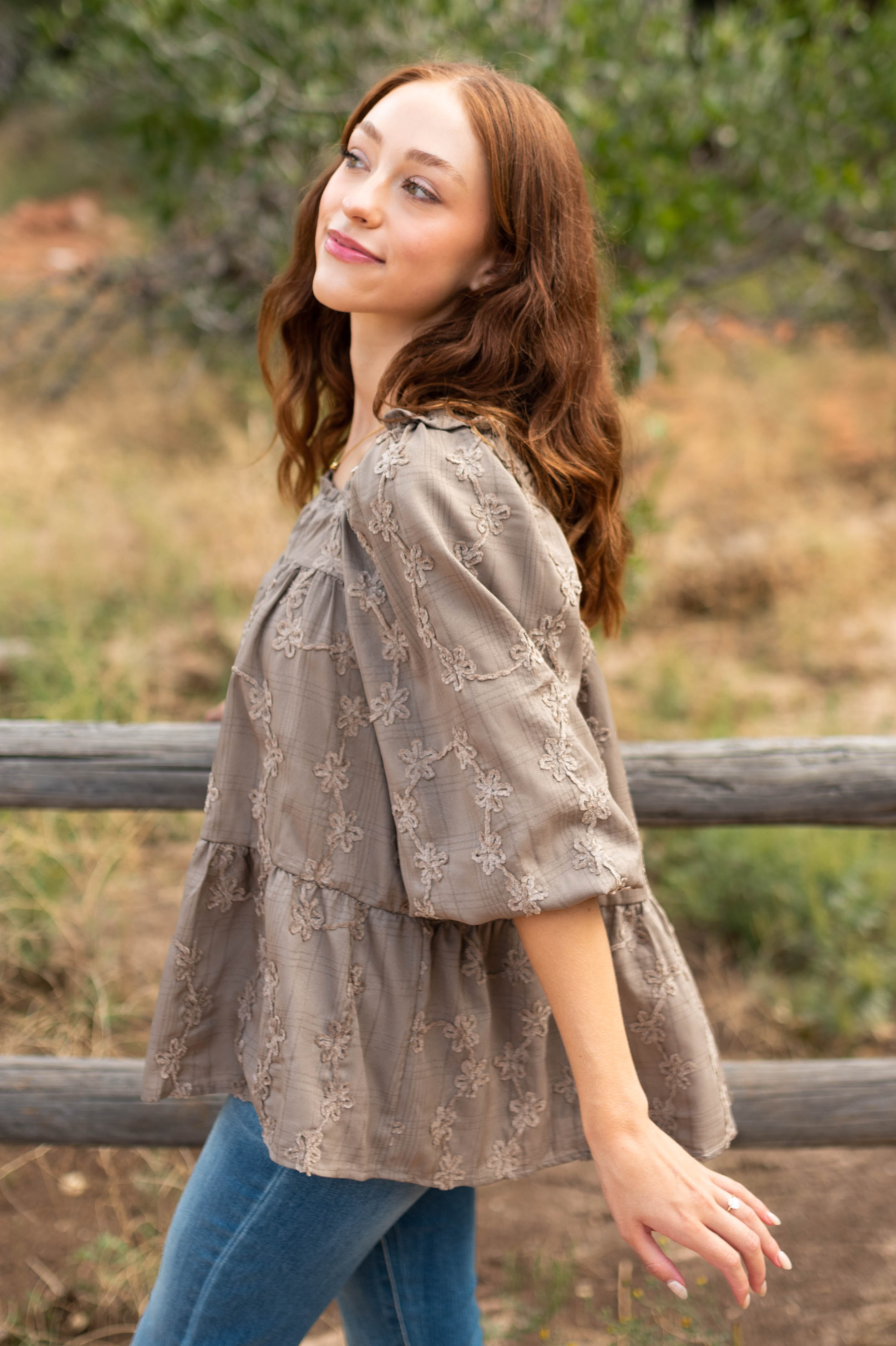 Marisol Taupe Top