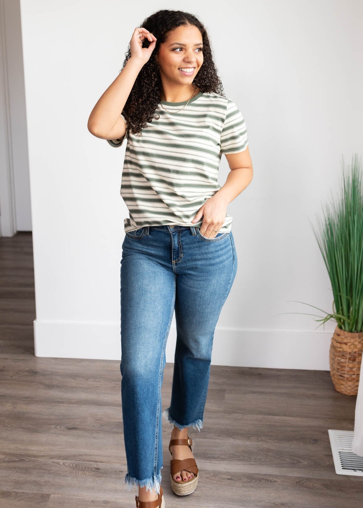 Meghan Jade Stripe Top