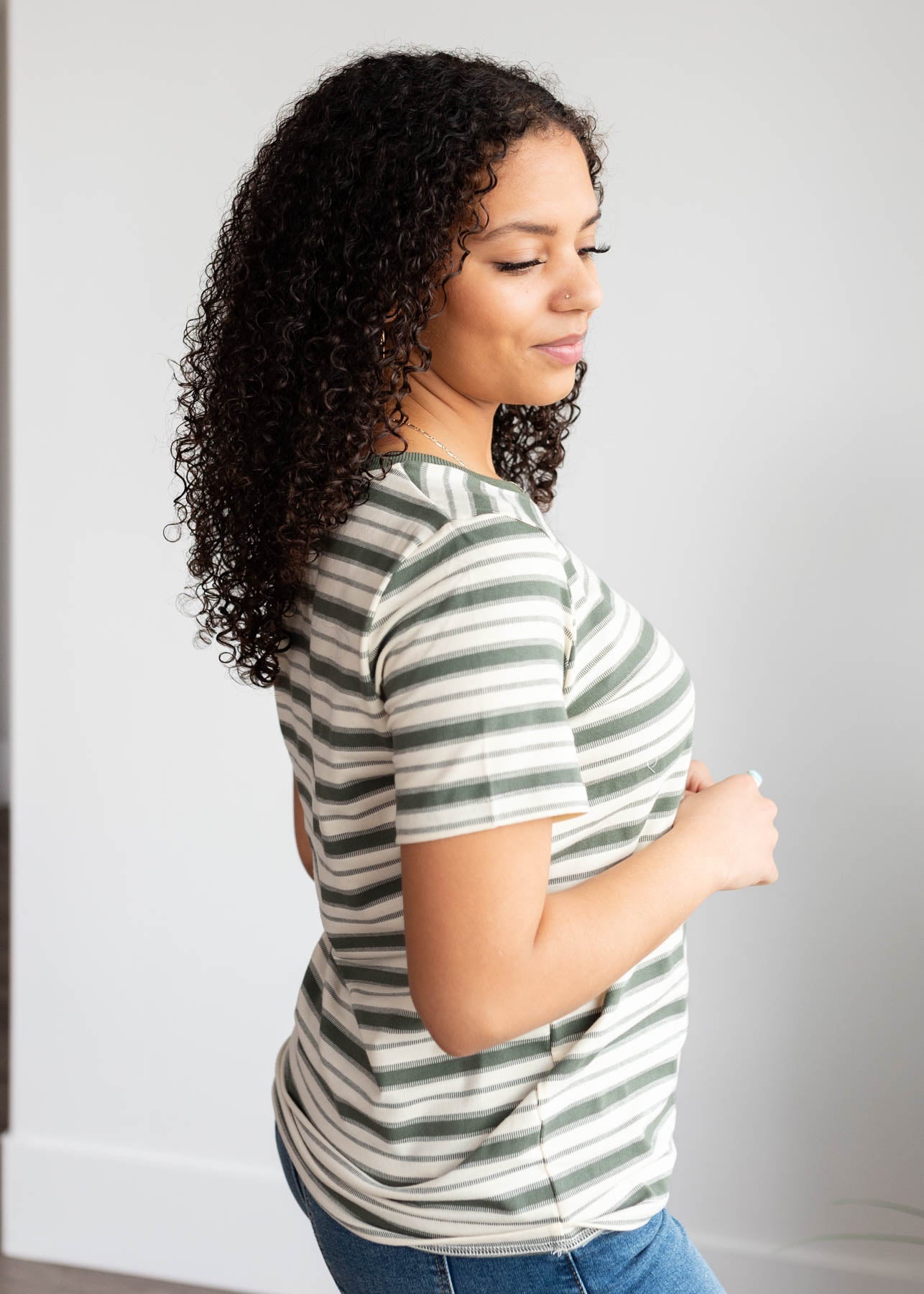 Meghan Jade Stripe Top