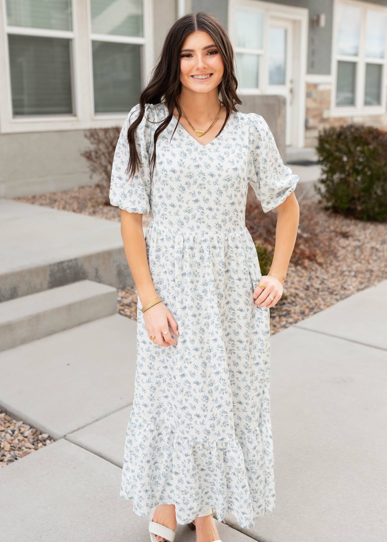 Melody Blue Floral Dress