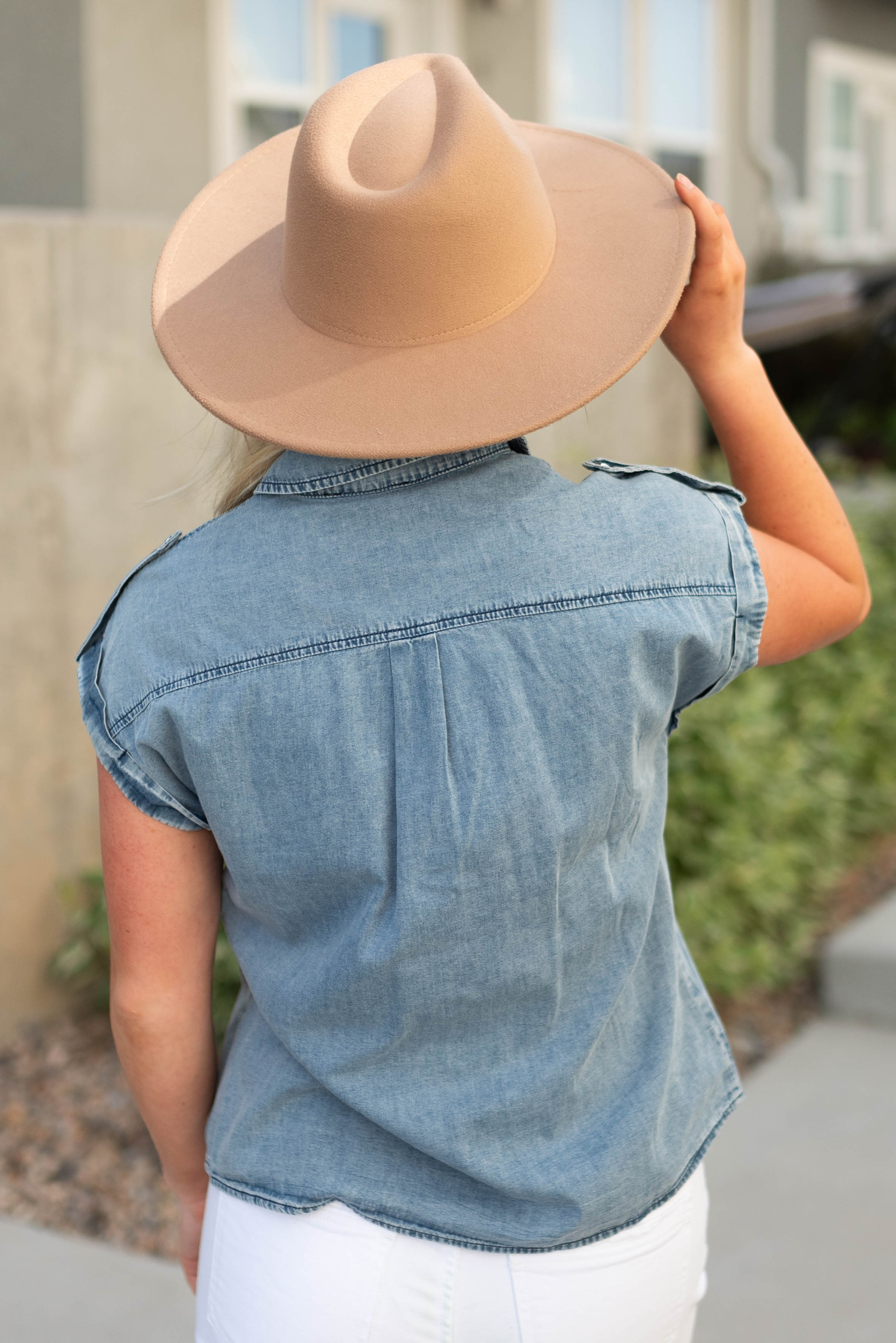 Miana Light Denim Top