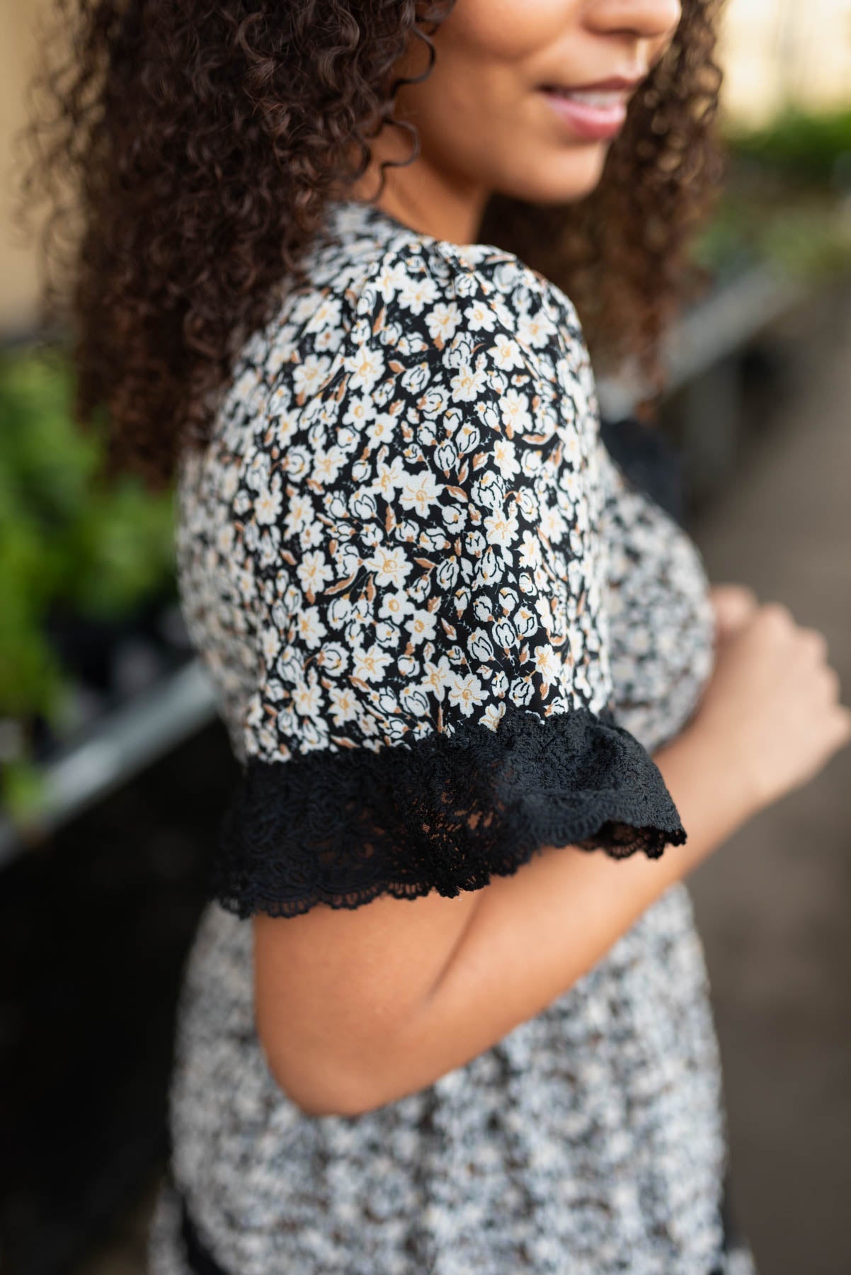 Mylah Black Floral Dress