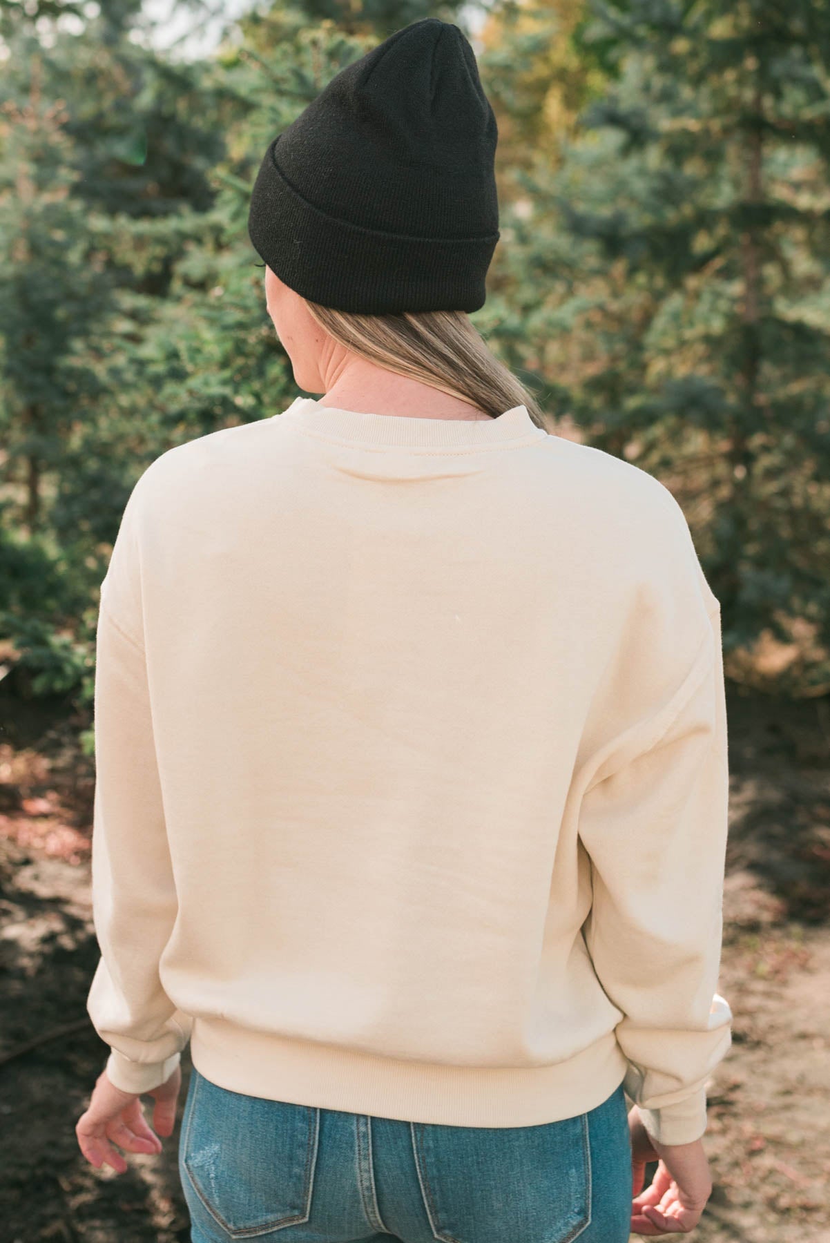 Nancie Cream Fleece Sweatshirt