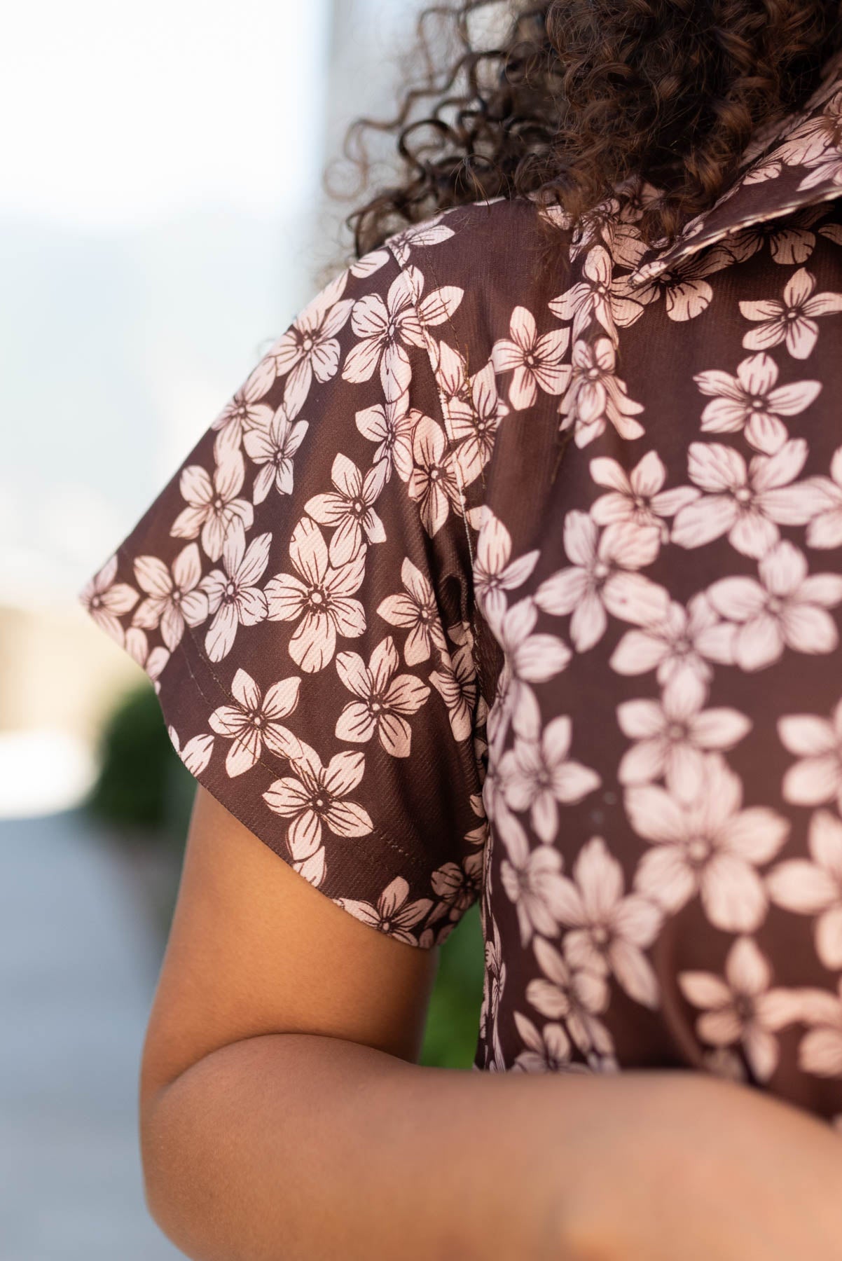 Nicole Brown Floral Dress