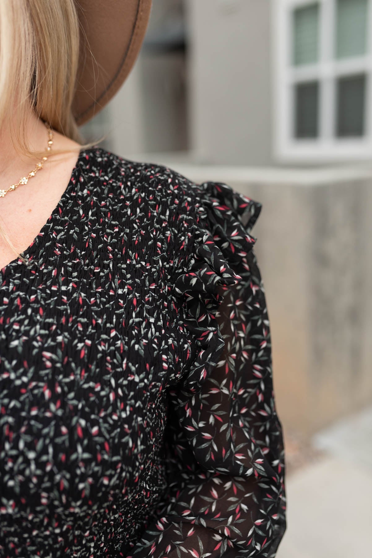 Nikki Black Floral Dress