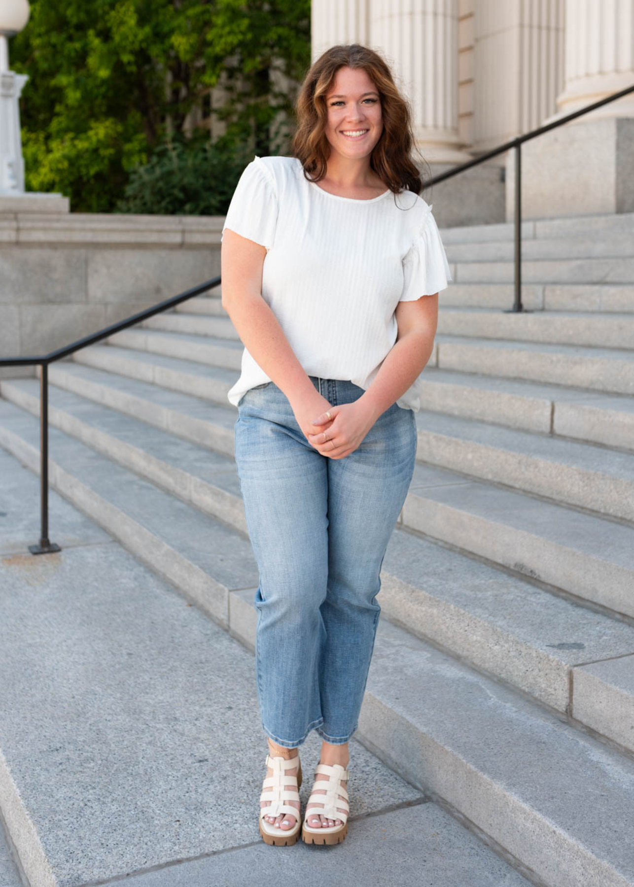 Nyla Denim Straight Leg Pants