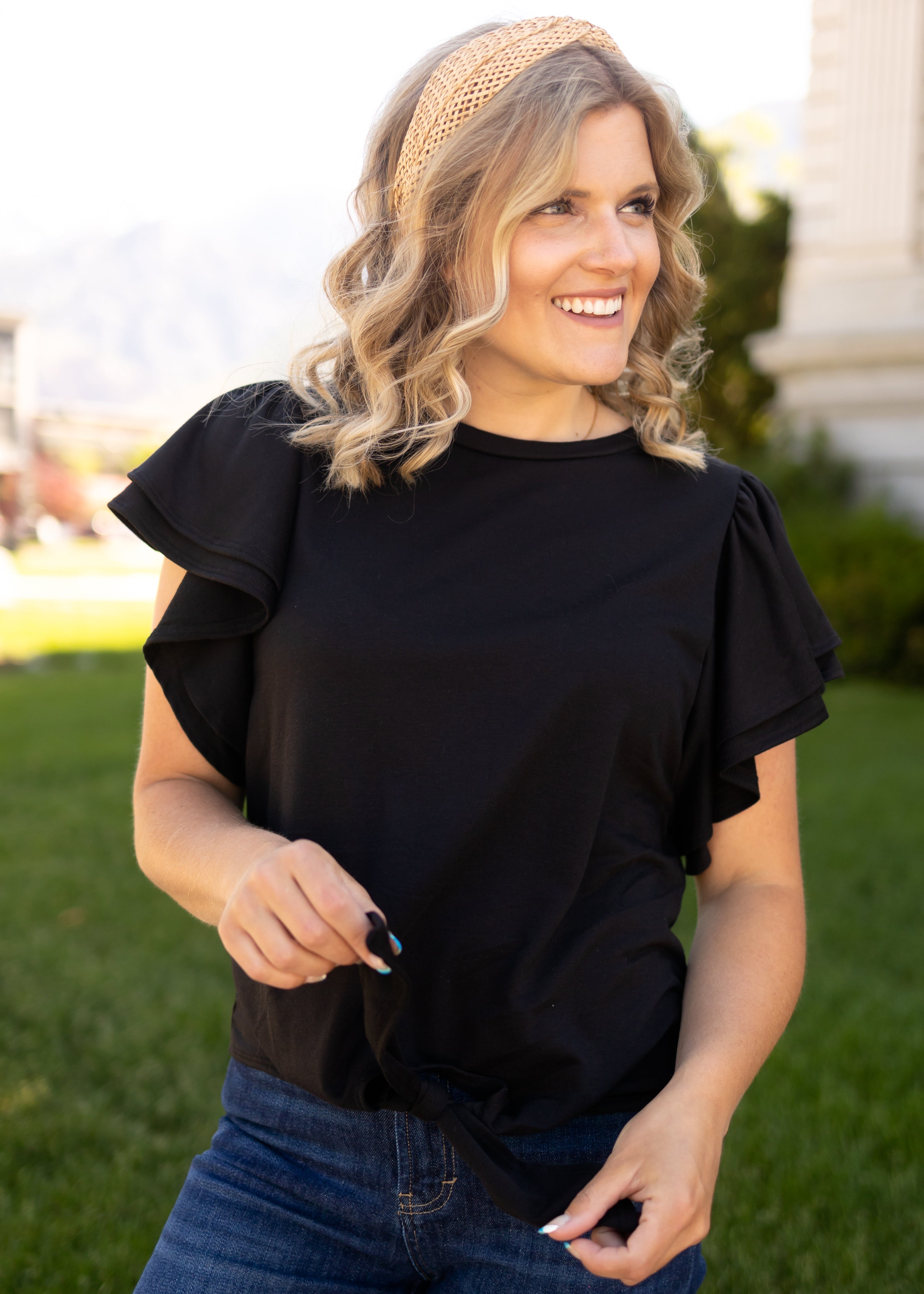 Odelia Black Top