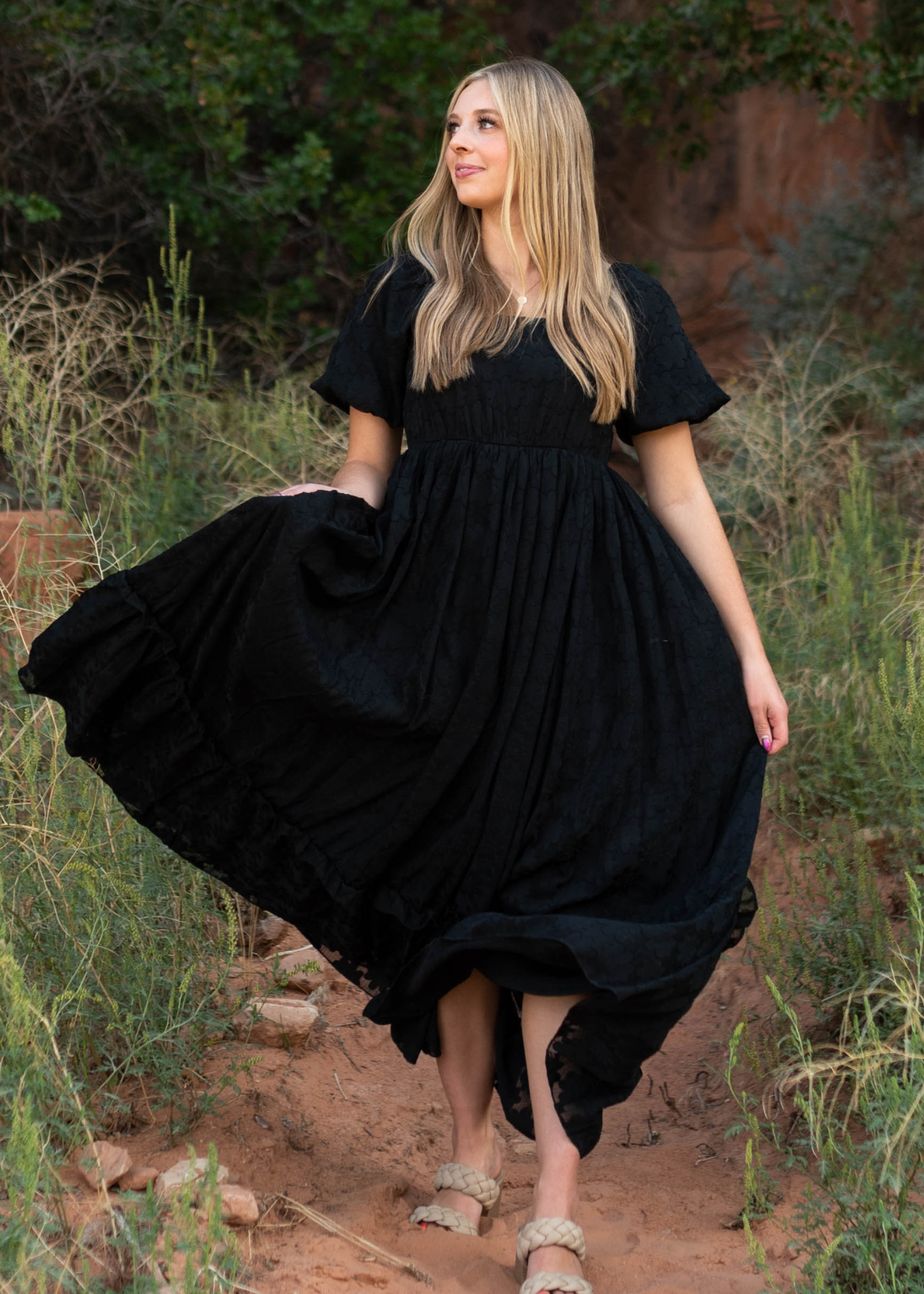 Odessa Black Dress