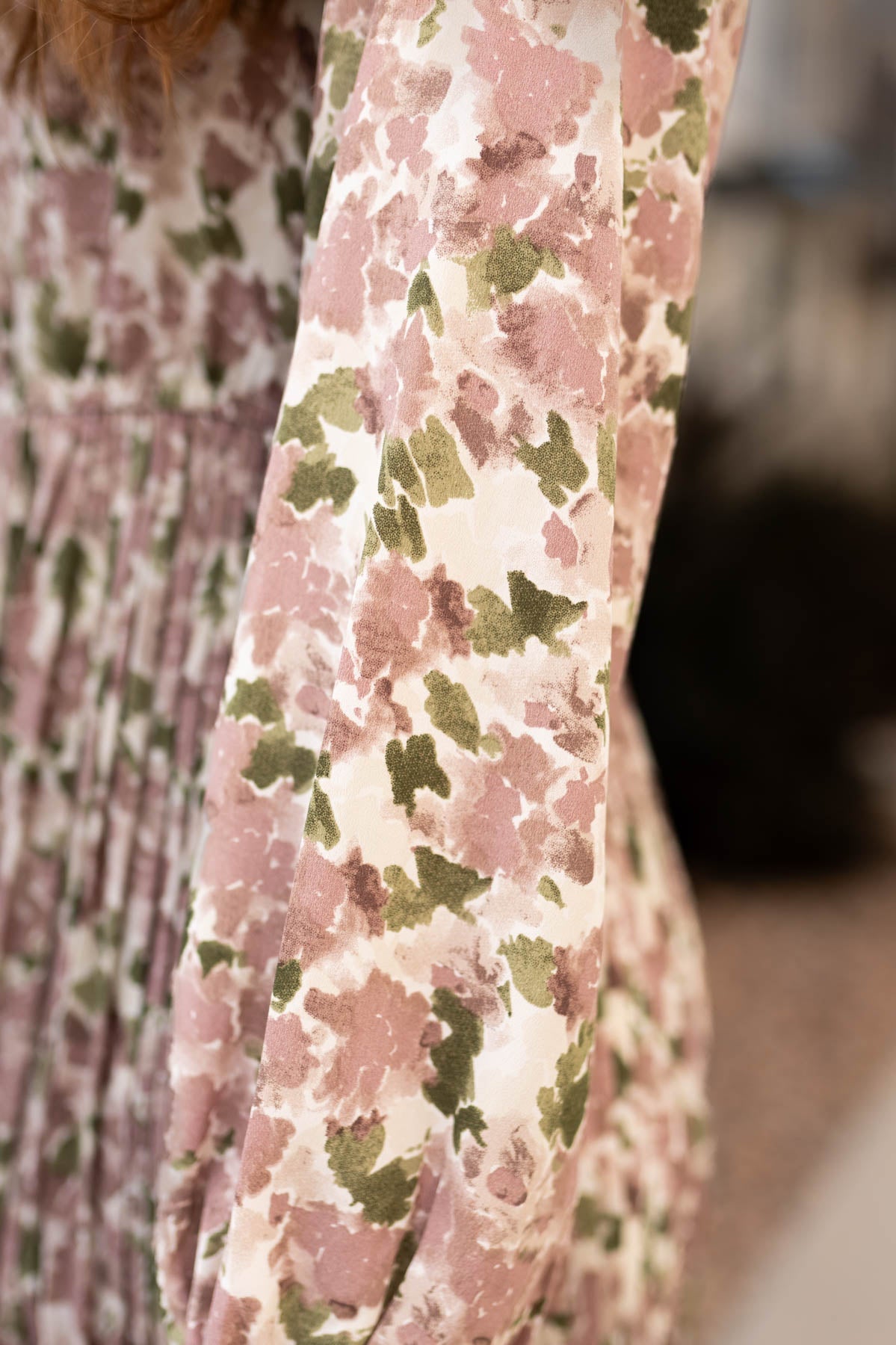Odette Mauve Floral Dress