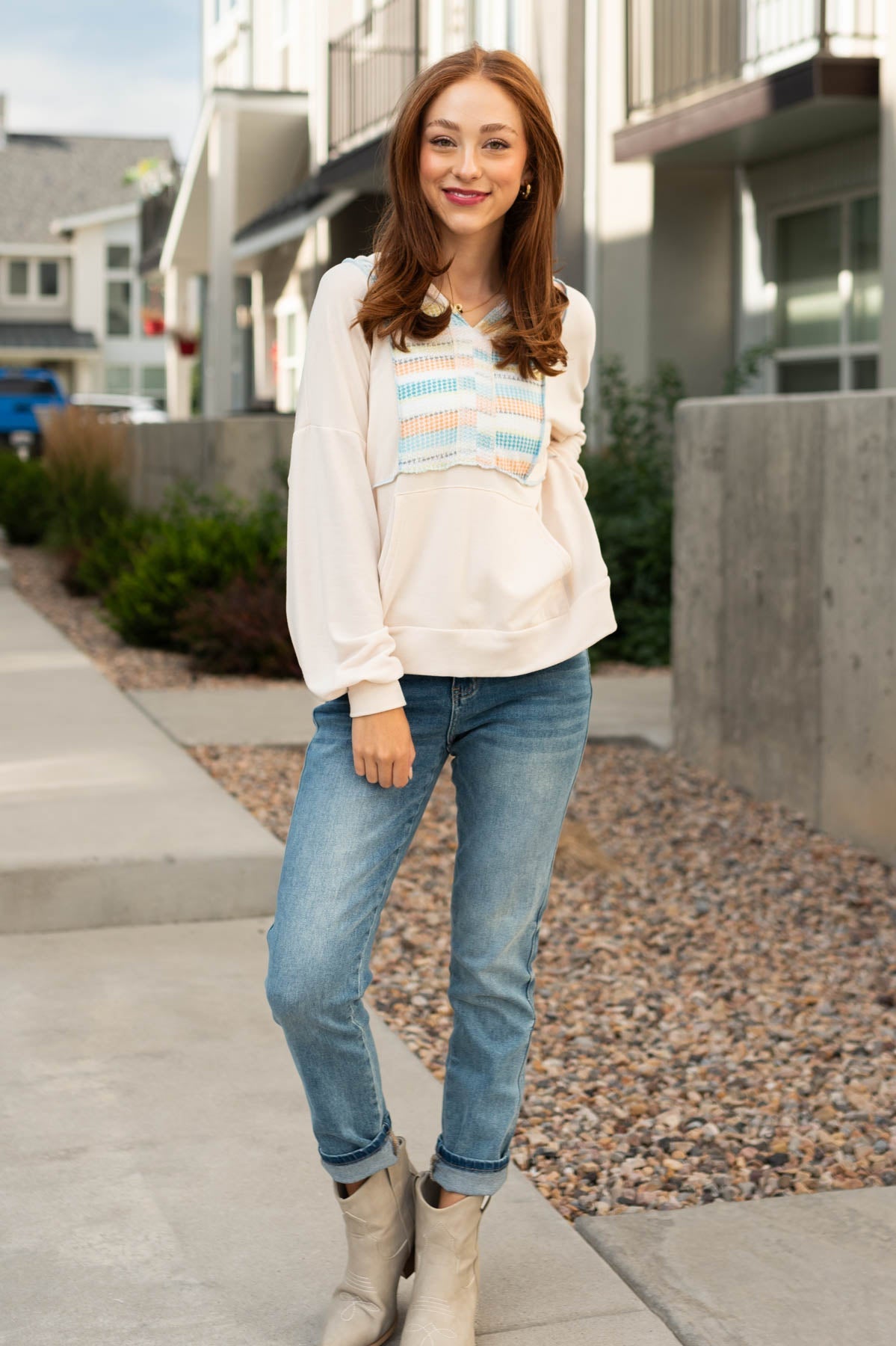 Olivia Oatmeal Top
