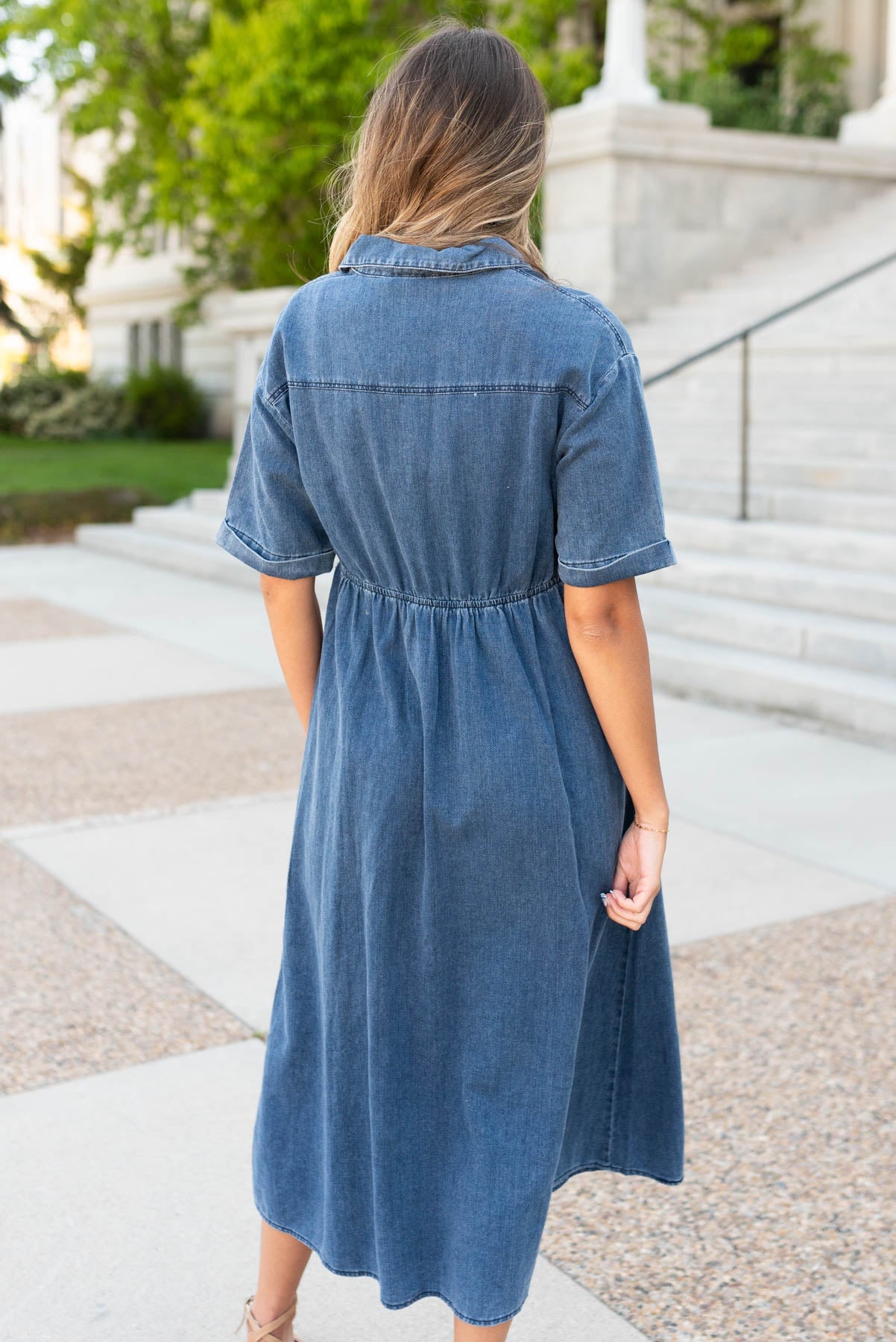 Ollie Denim Button Down Dress