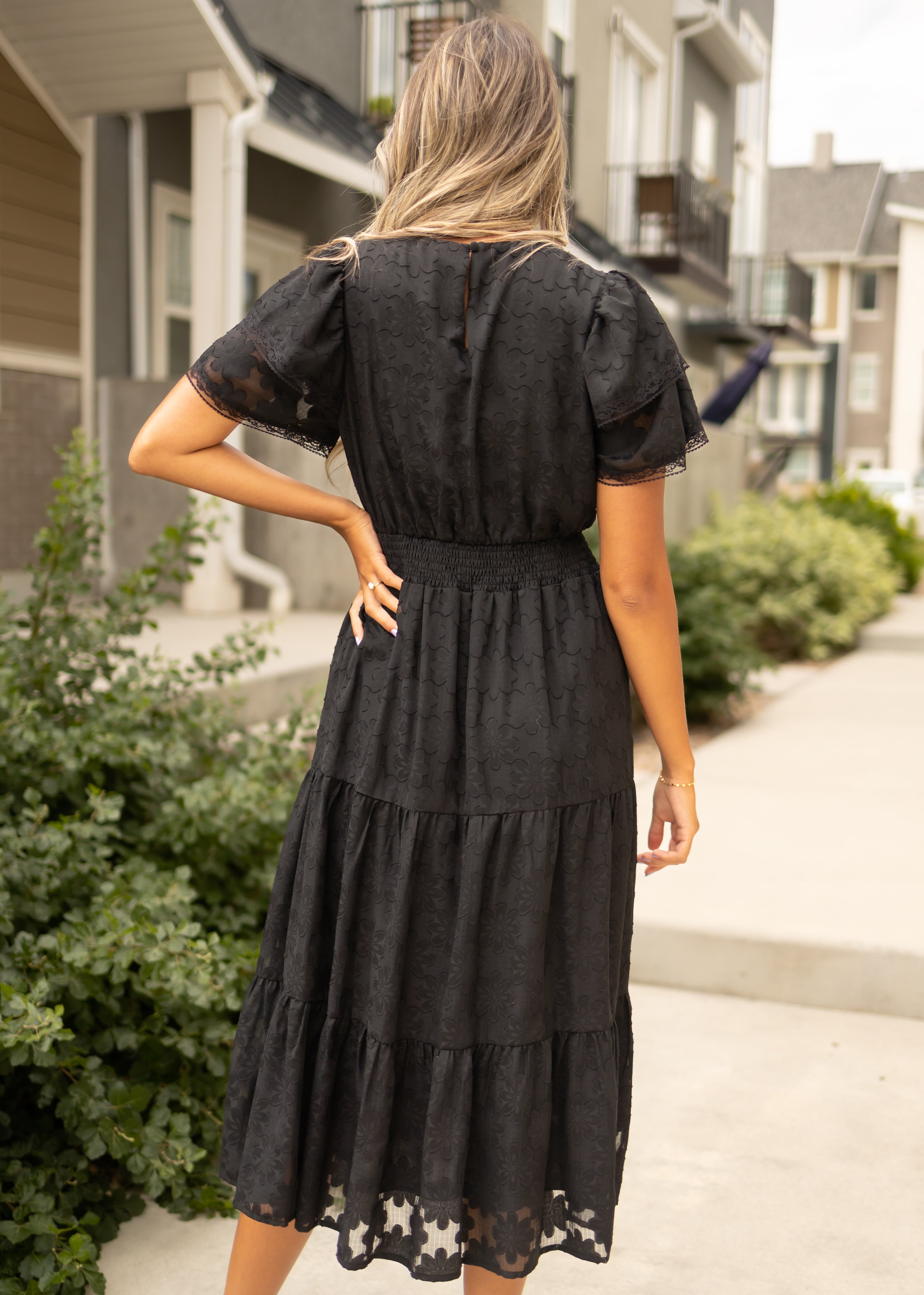 Piper Black Floral Dress