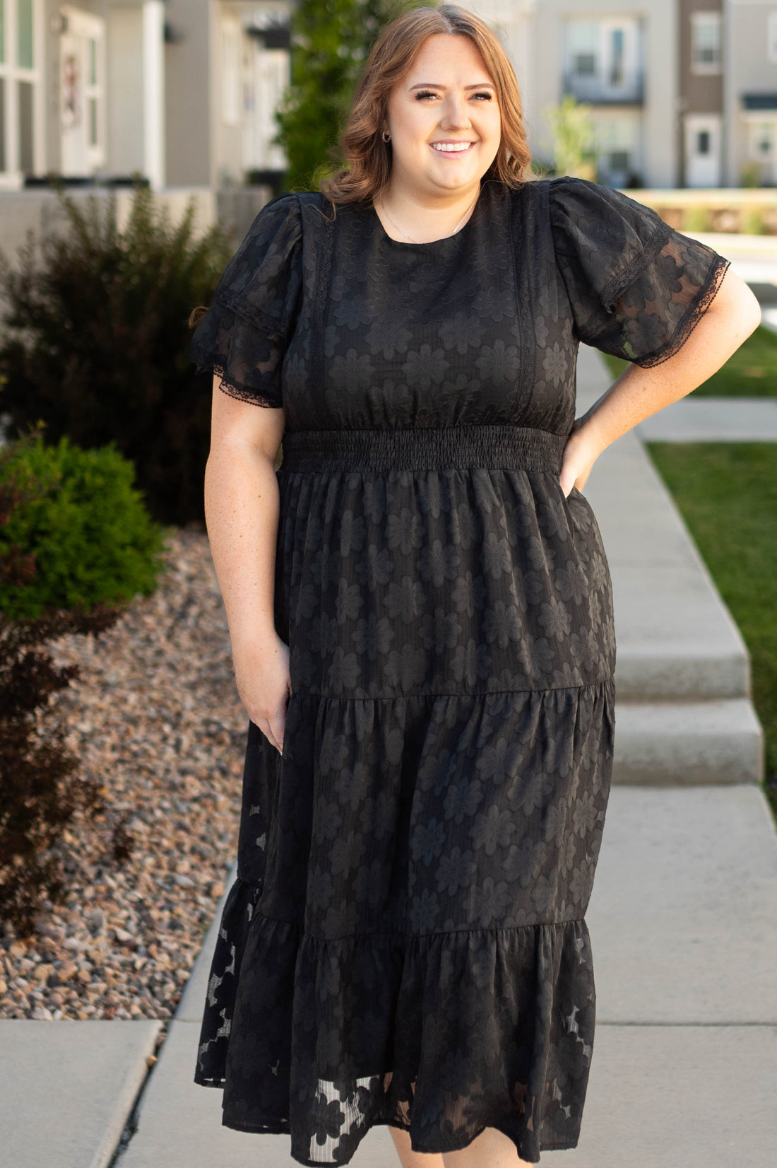 Piper Black Floral Dress