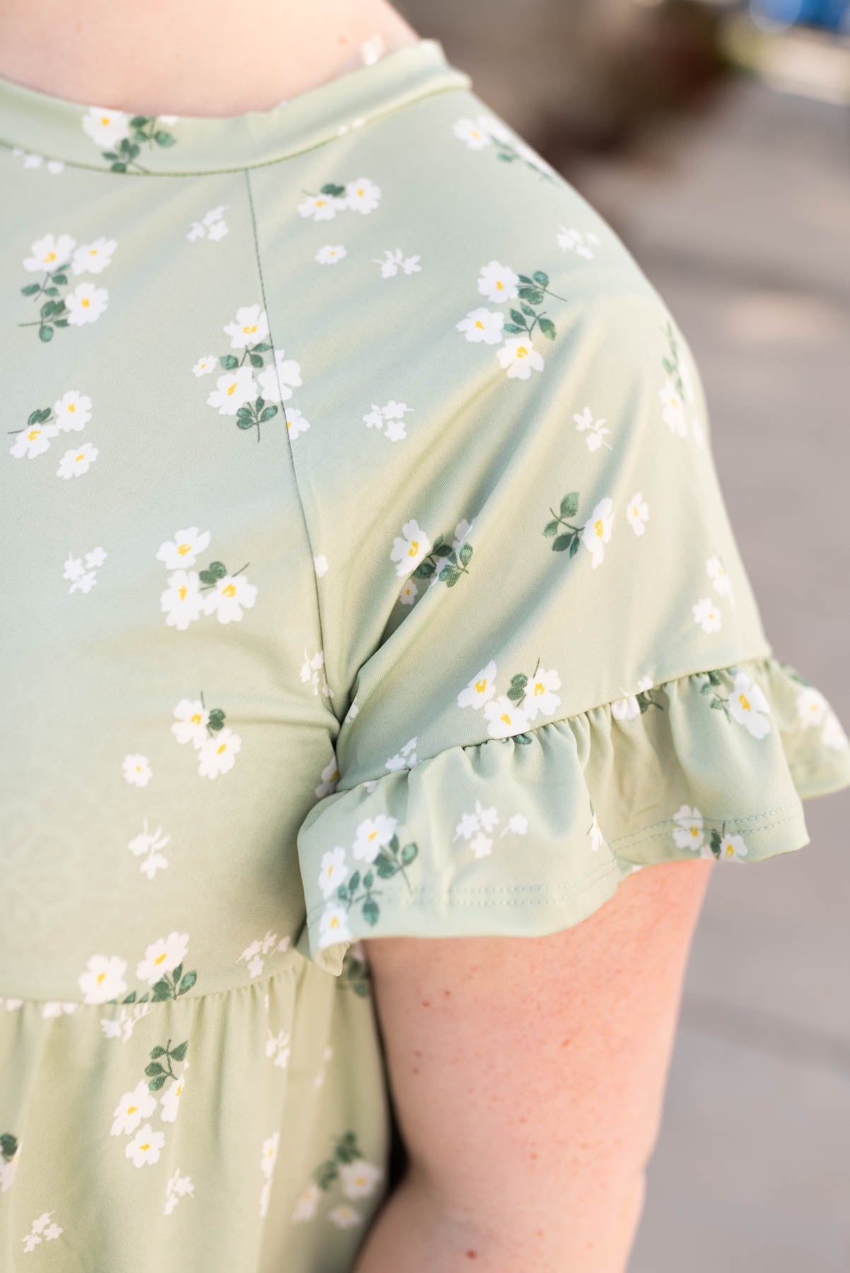 Rachelle Sage Floral Top