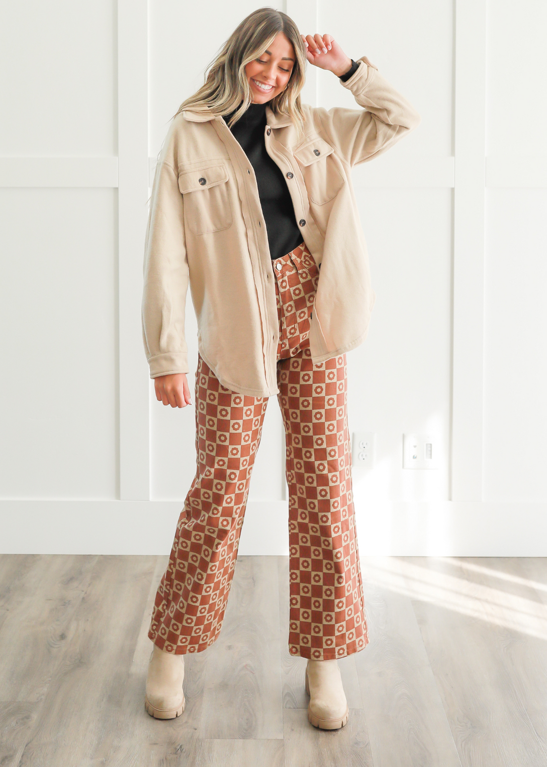 Raylan Brown Floral Pants