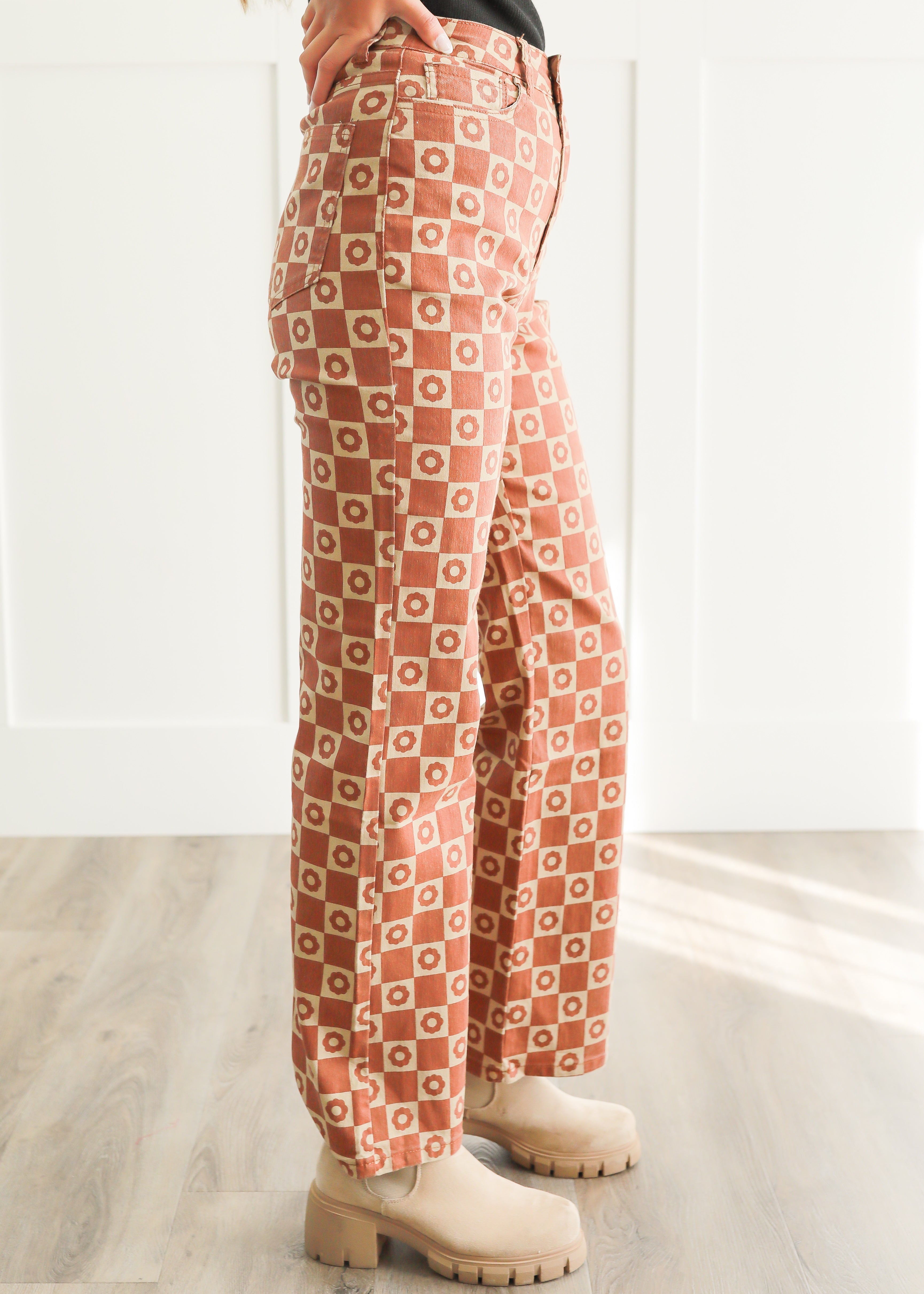 Raylan Brown Floral Pants