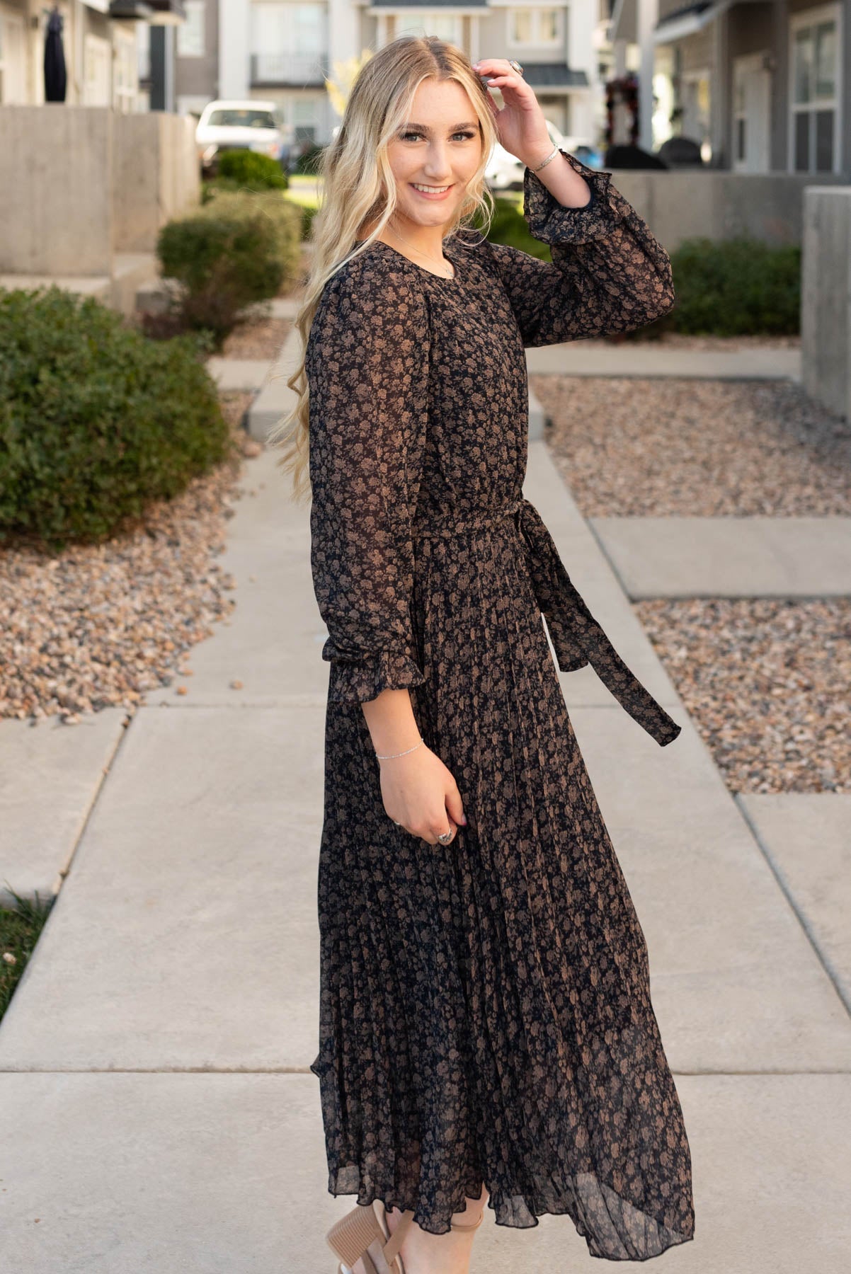 Rayleen Navy Multi Floral Dress