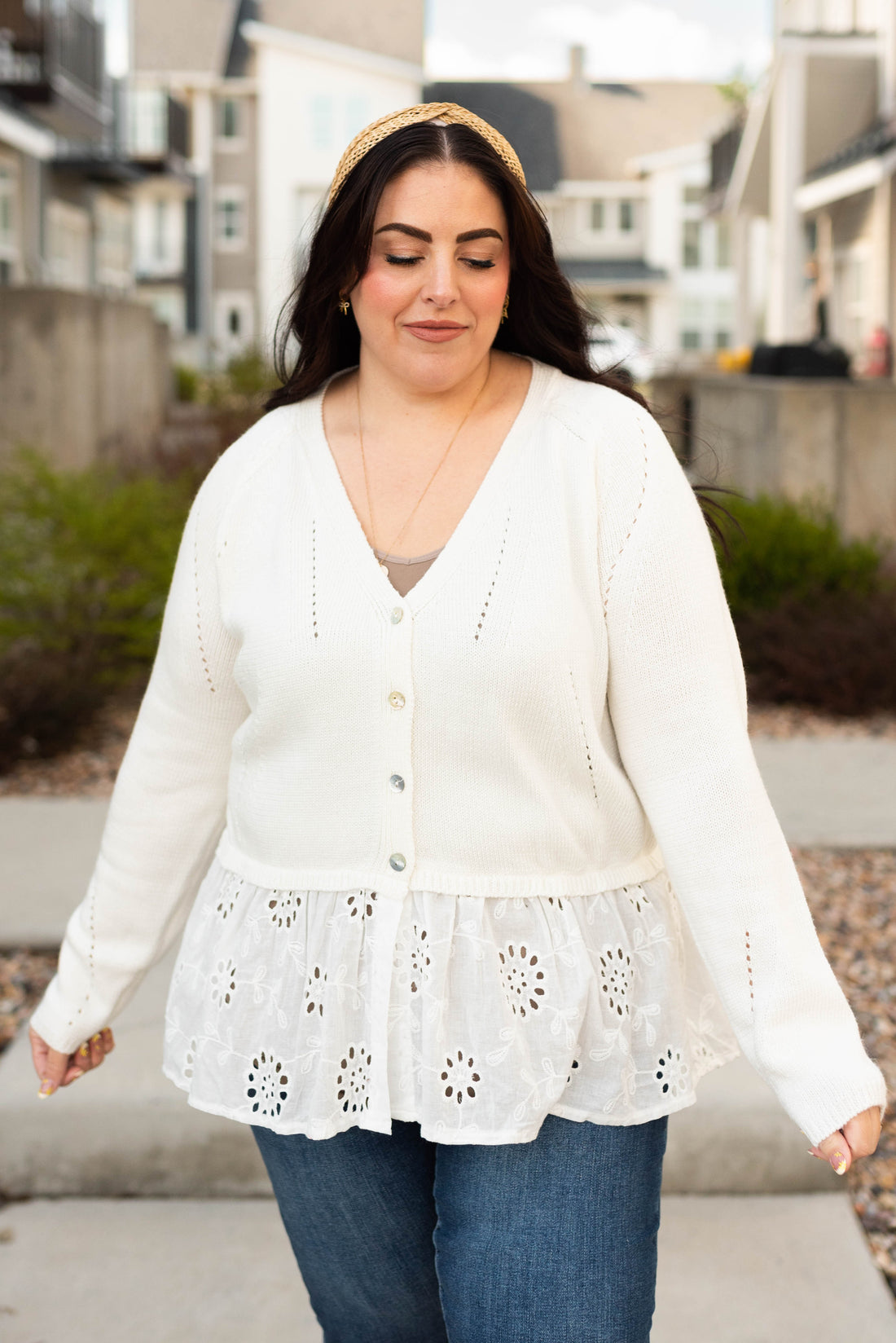 Raynie Off White Cardigan