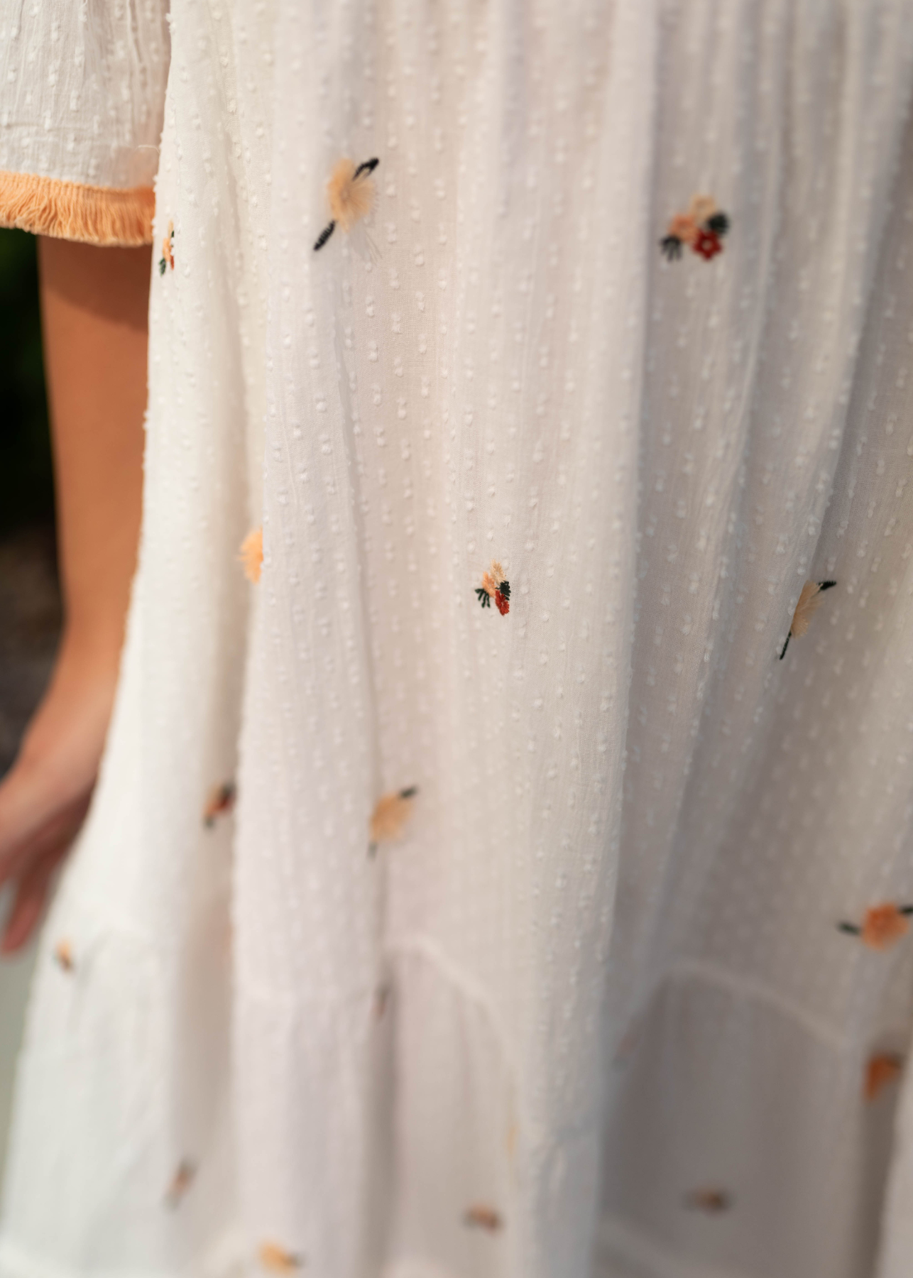 Reba White Dress