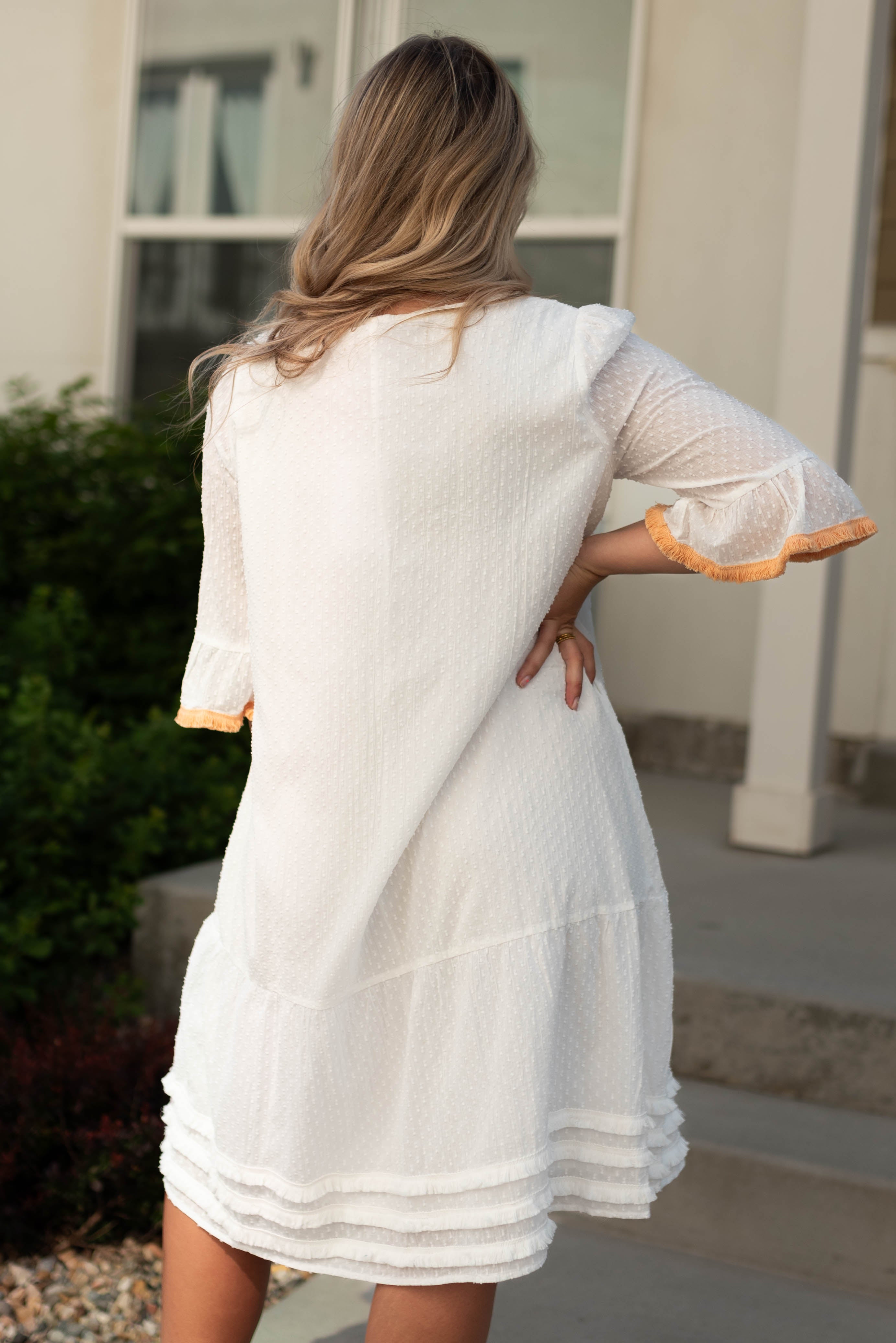 Reba White Dress