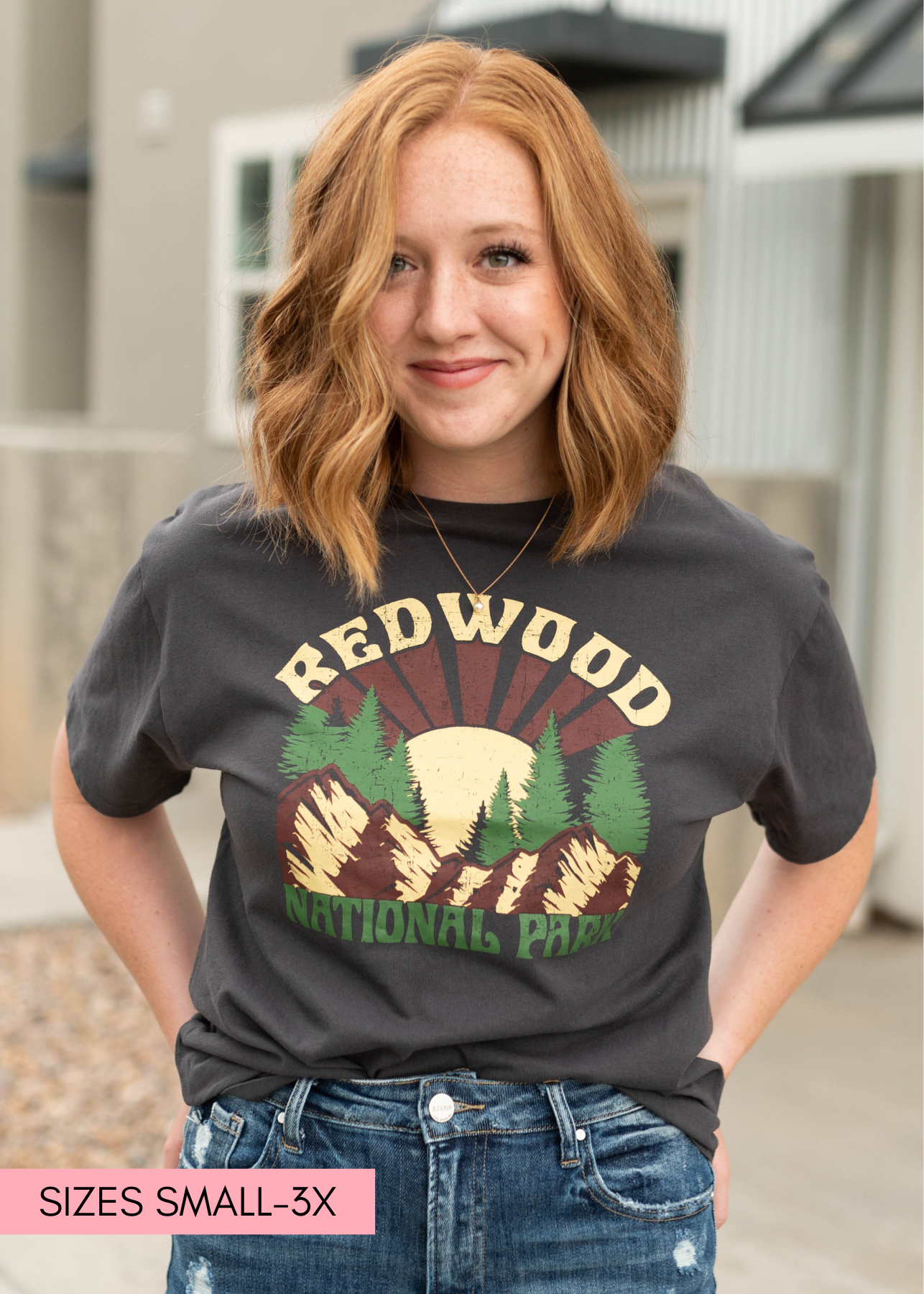 Redwood Charcoal Tee