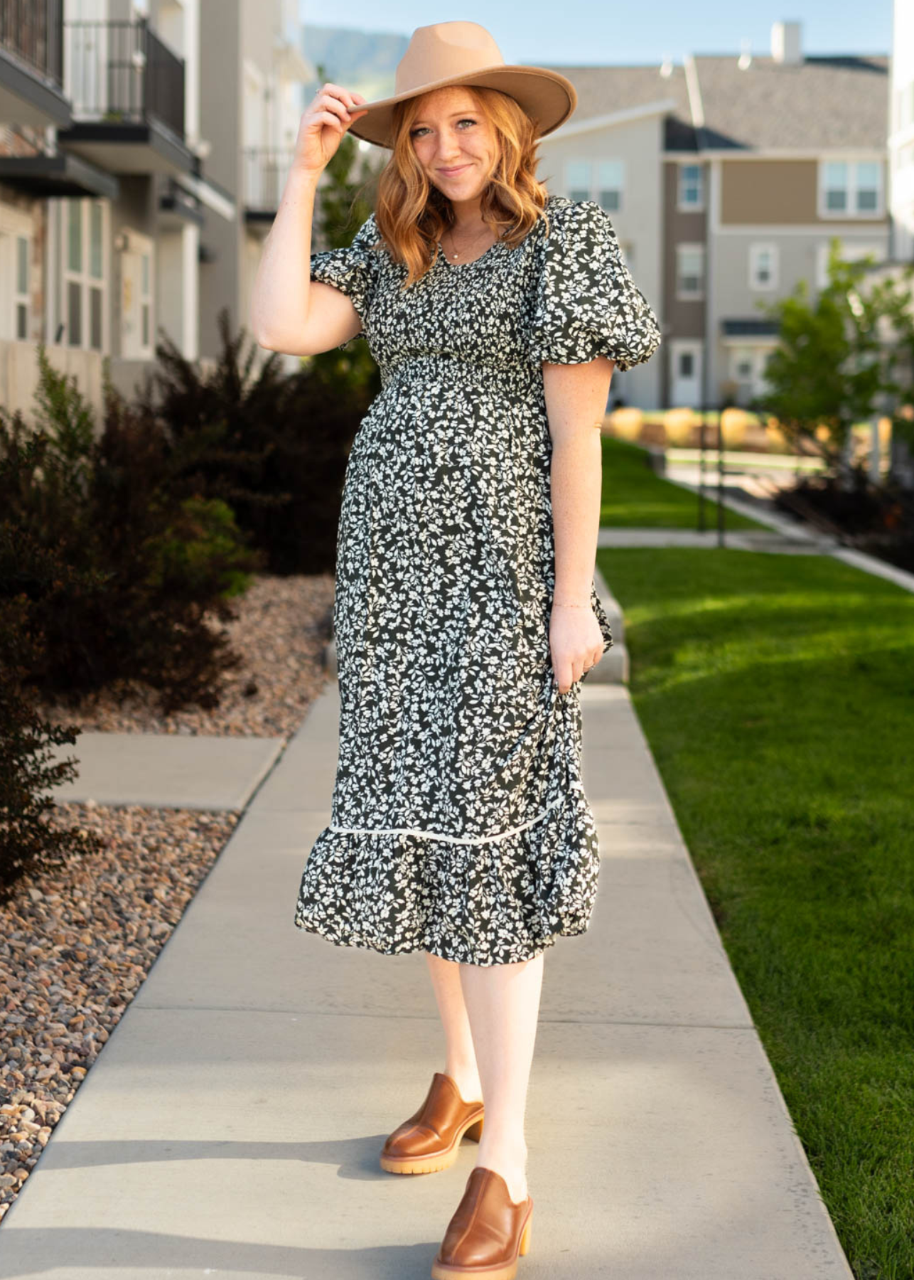 Rema Dark Olive Dress