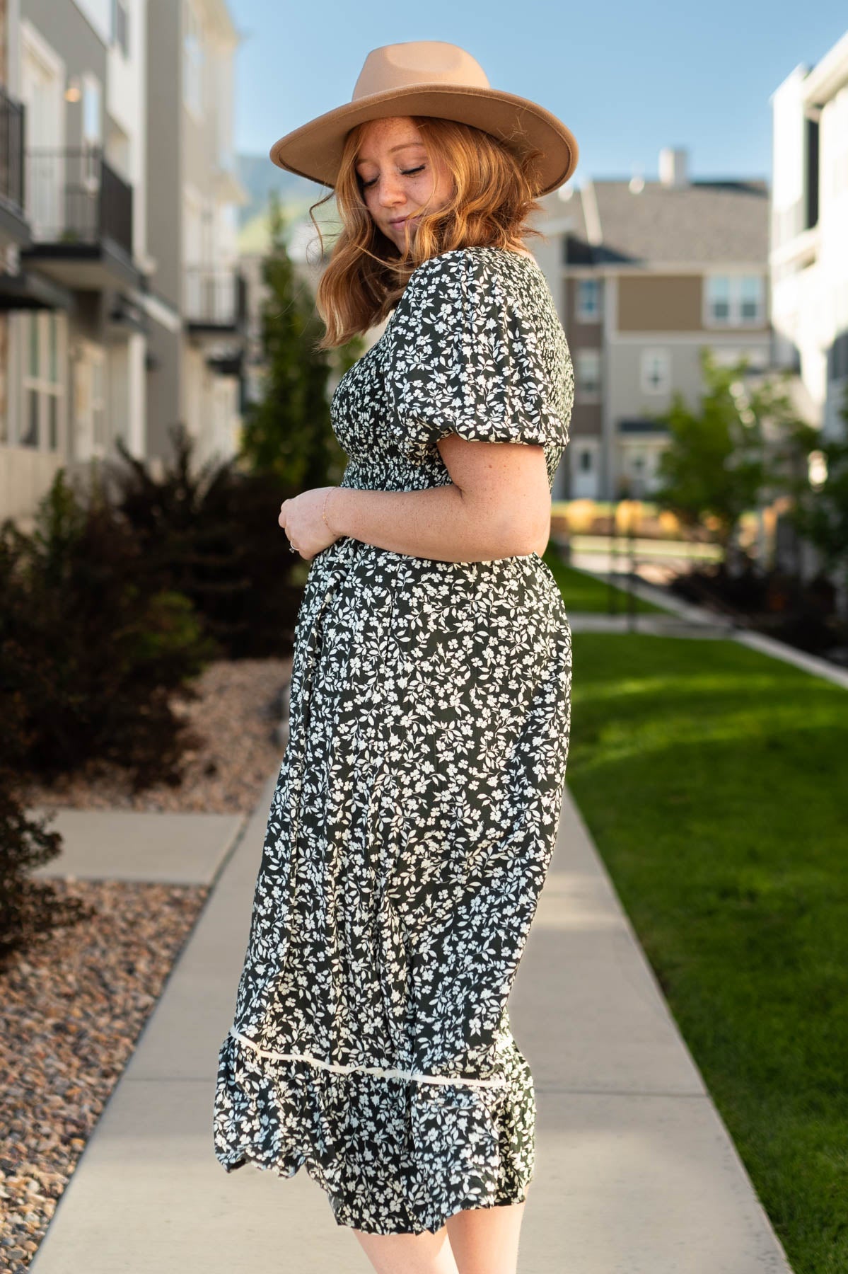 Rema Dark Olive Dress